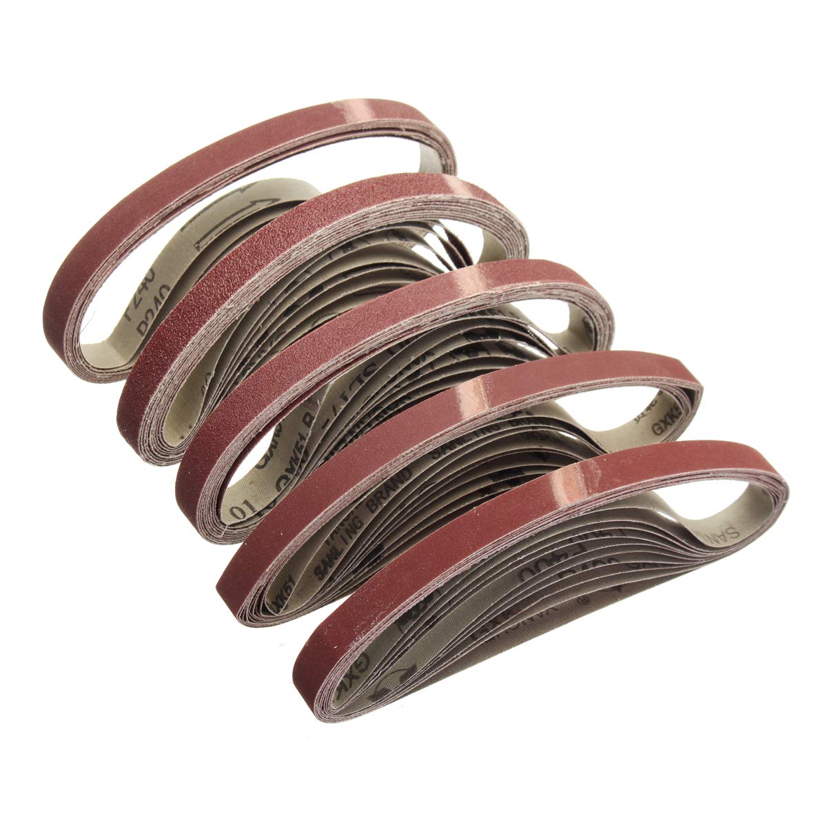 10PC 452x15mm Abrasive Sanding Belts for Belt Sander - Wood & Soft Metal Polishing - Power Tool Accessory for Grinder, Polisher & DIY Projects