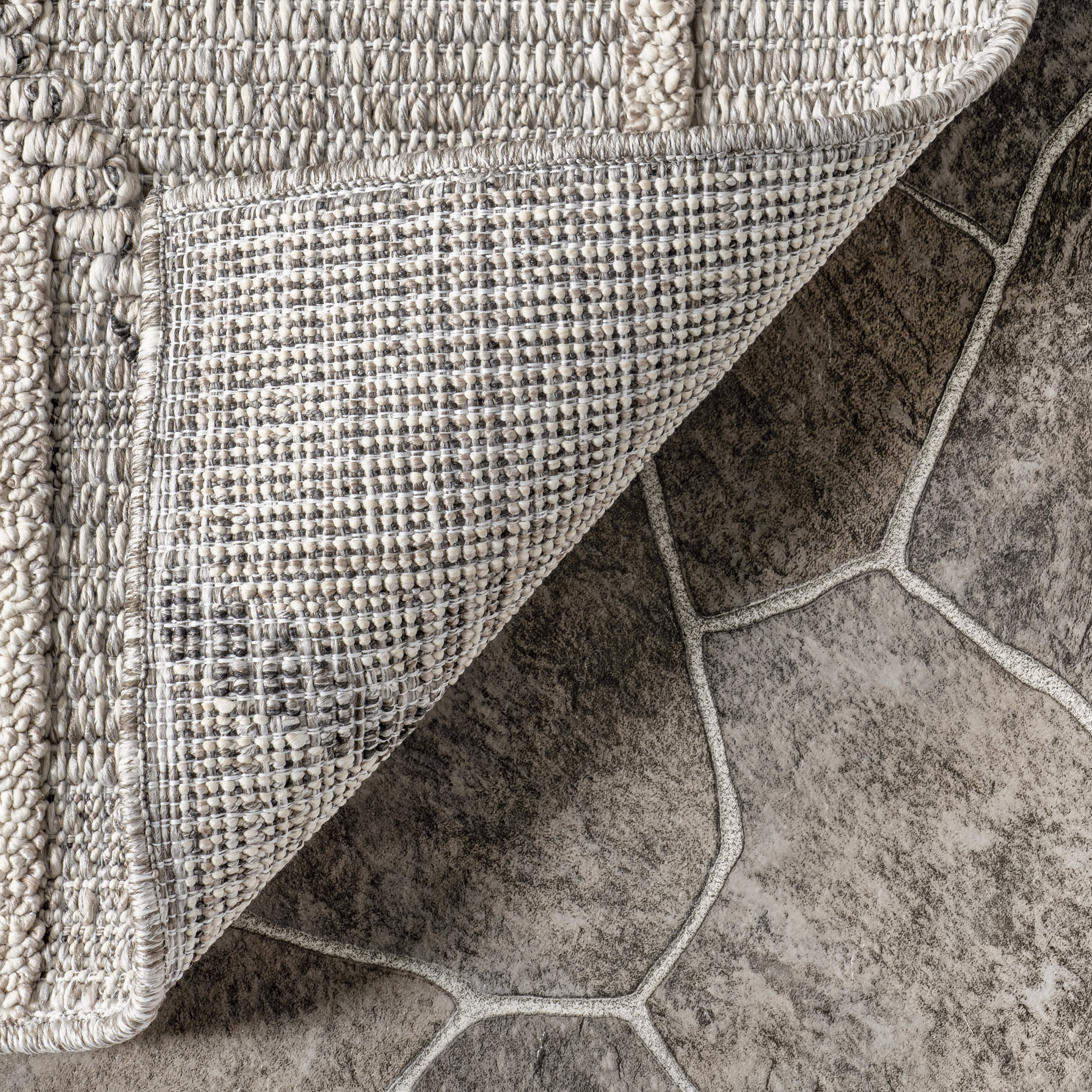 Dalia Modern Abstract Broken Line Pattern Indoor Outdoor Area Rug - Soft Non-Slip Floor Mat for Living Room, Bedroom, Patio - Grey Home Decor
