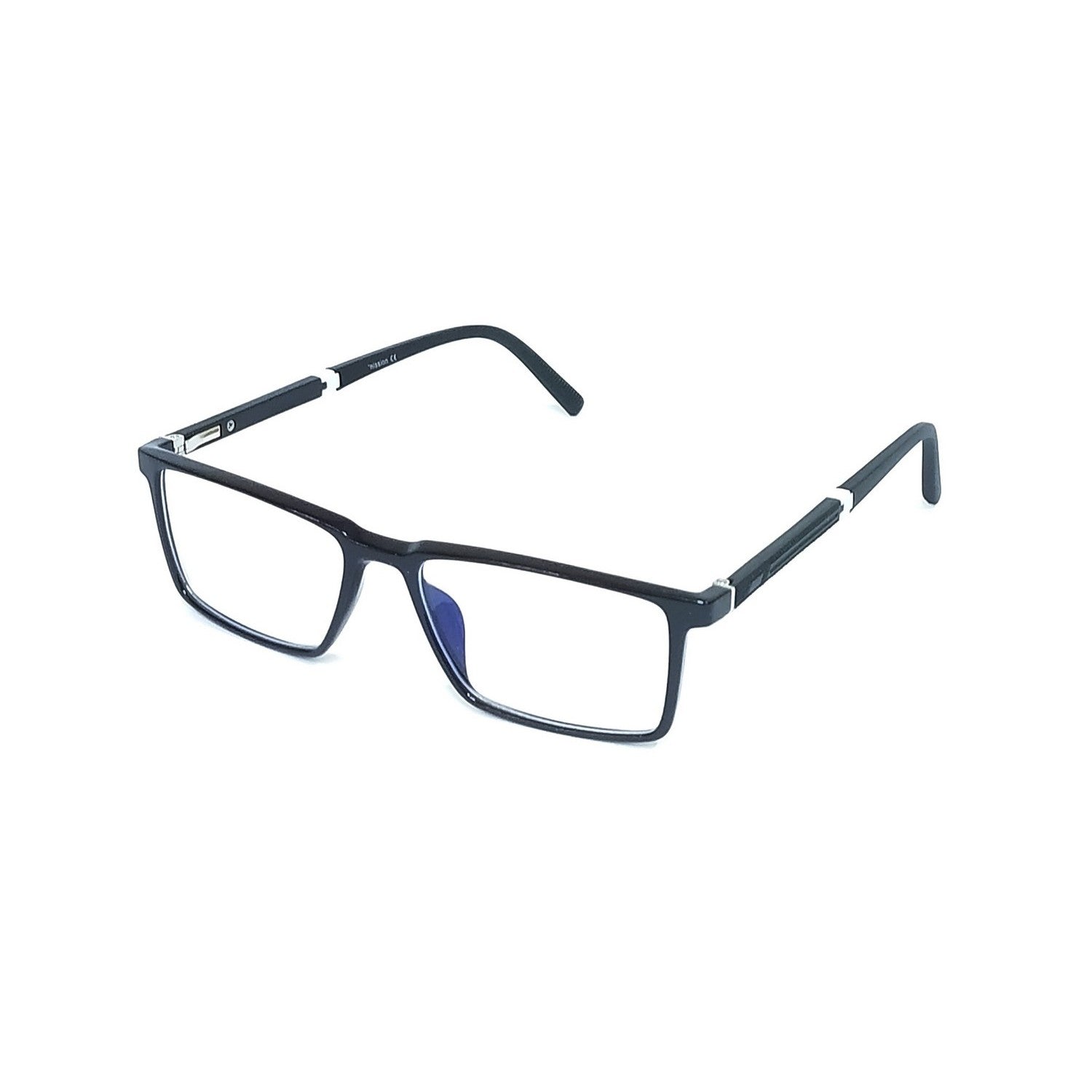 Blue Light Blocking Glasses for Men & Women - Rectangular Anti Glare Computer Glasses with Prescription Ready Frames (66008) - Reduce Eye Strain for Work, Gaming & Screen Time