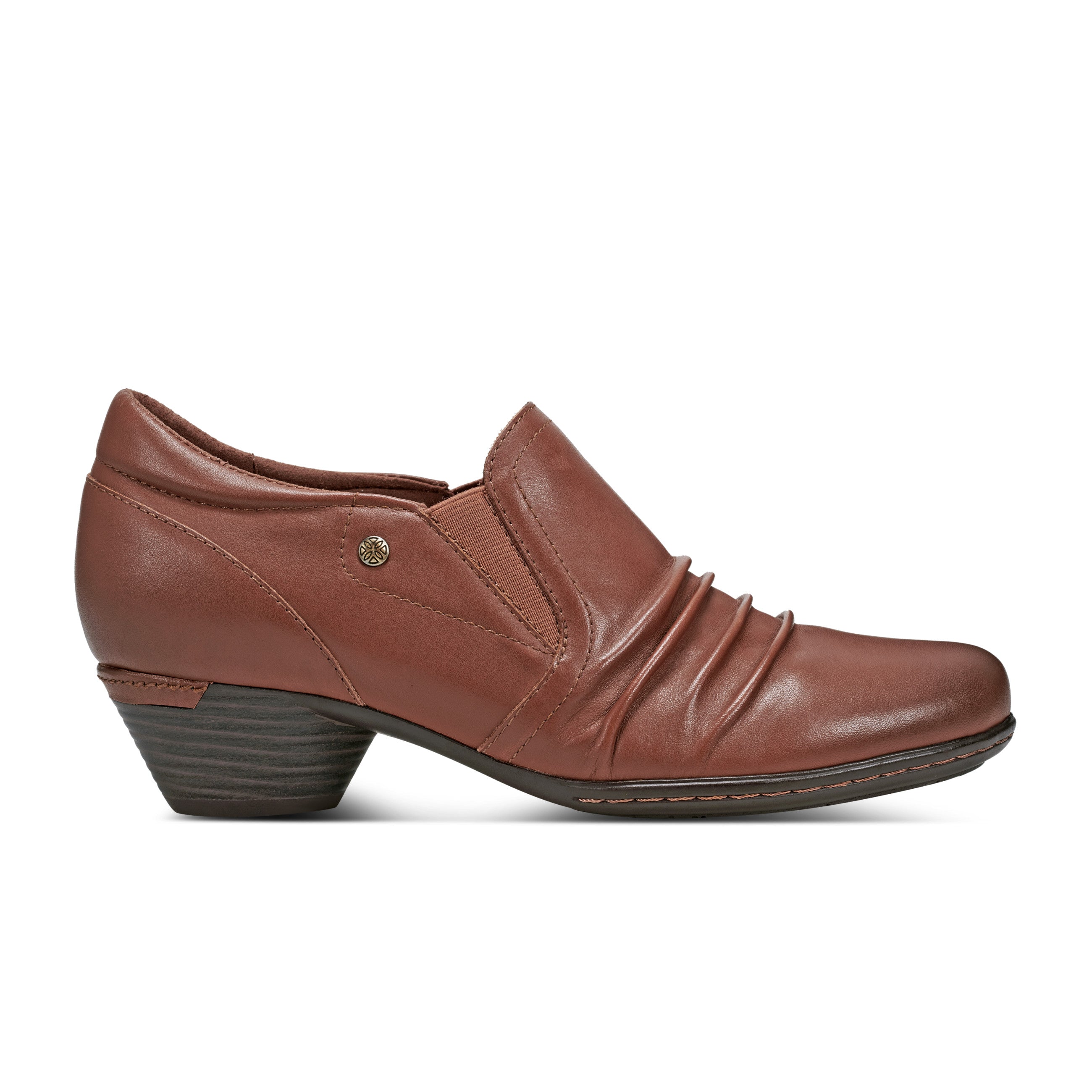 Women's Lucy Ruched Casual Booties - Comfortable Ankle Boots for Fall & Winter | Perfect for Office, Date Night & Everyday Wear