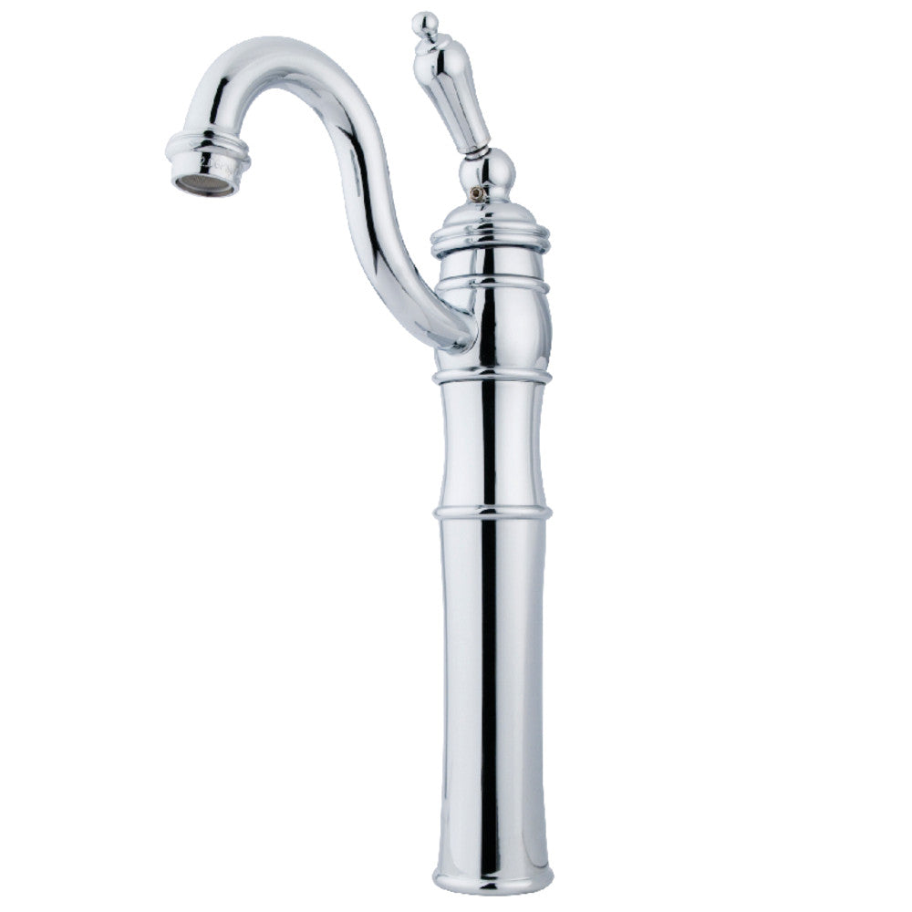 Kingston Brass KB3425AL Modern Vessel Sink Faucet - Single Hole Bathroom Sink Faucet with High Arc Spout for Vanity, Powder Room & Guest Bathroom