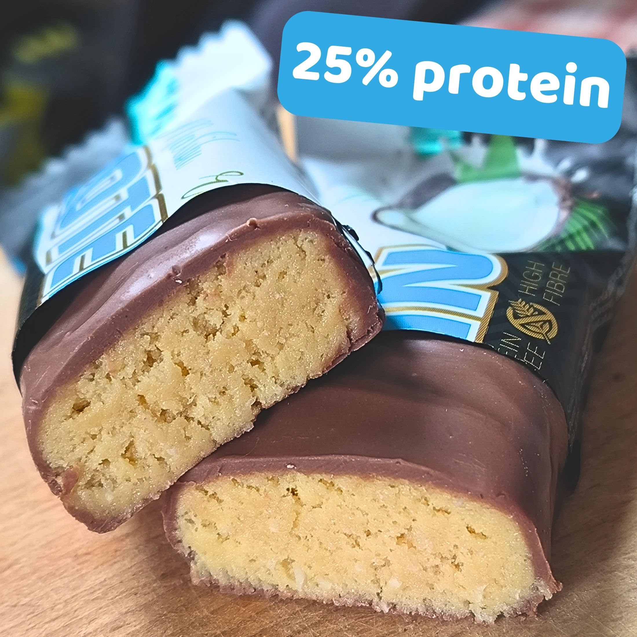 MaxSport Nutrition Royal 25% Protein Bar - Gluten Free High Protein Snack 24x60g (24 Pack) | Coconut Malibu Flavor | Post-Workout Recovery, Keto Diet & On-The-Go Energy Boost