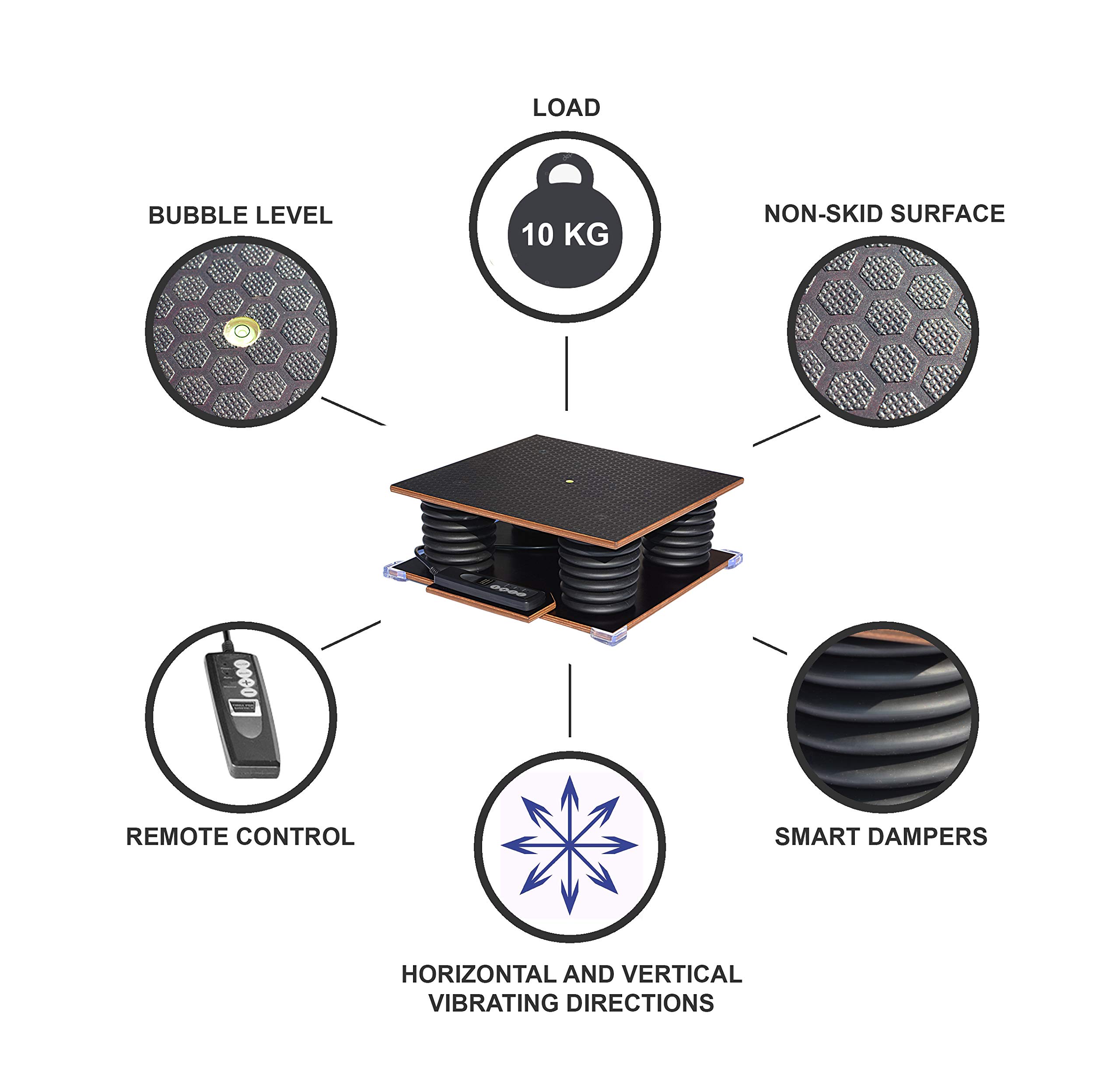 VIBRO PRO KINETIC Small Vibrating Table - Dental Lab Equipment, Chocolate Confectionery Machine & Bubble-Free Concrete Mold Vibrator | Perfect for Dental Labs, Chocolate Making & Concrete Crafting