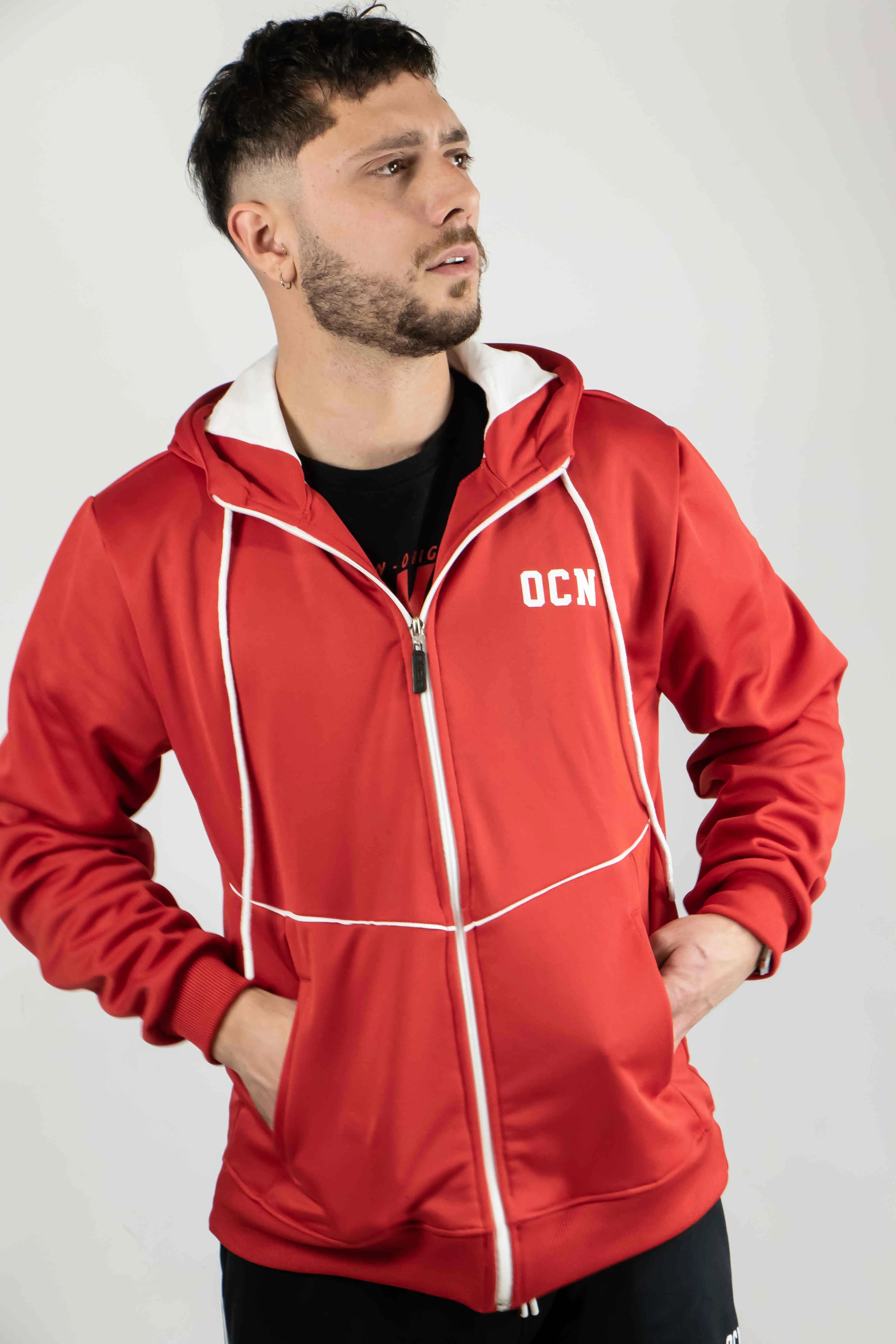 Ocn H Lake Red Unixes Camping Jacket - Waterproof & Windproof Outdoor Gear for Hiking, Backpacking, and Camping Adventures