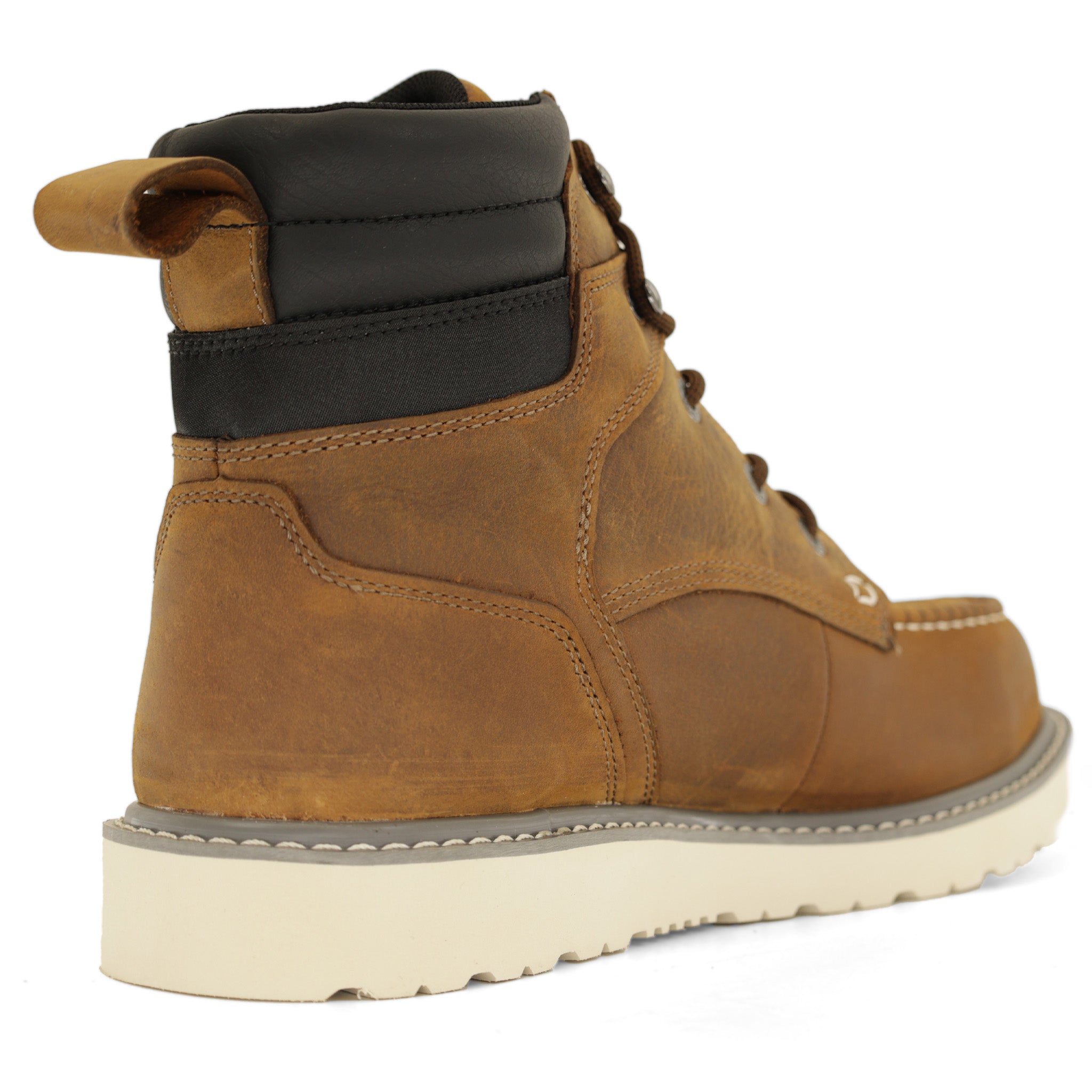 Premium Trade Wedge Steel Toe Work Boots - OSHA Compliant Safety Shoes for Construction & Outdoor Work