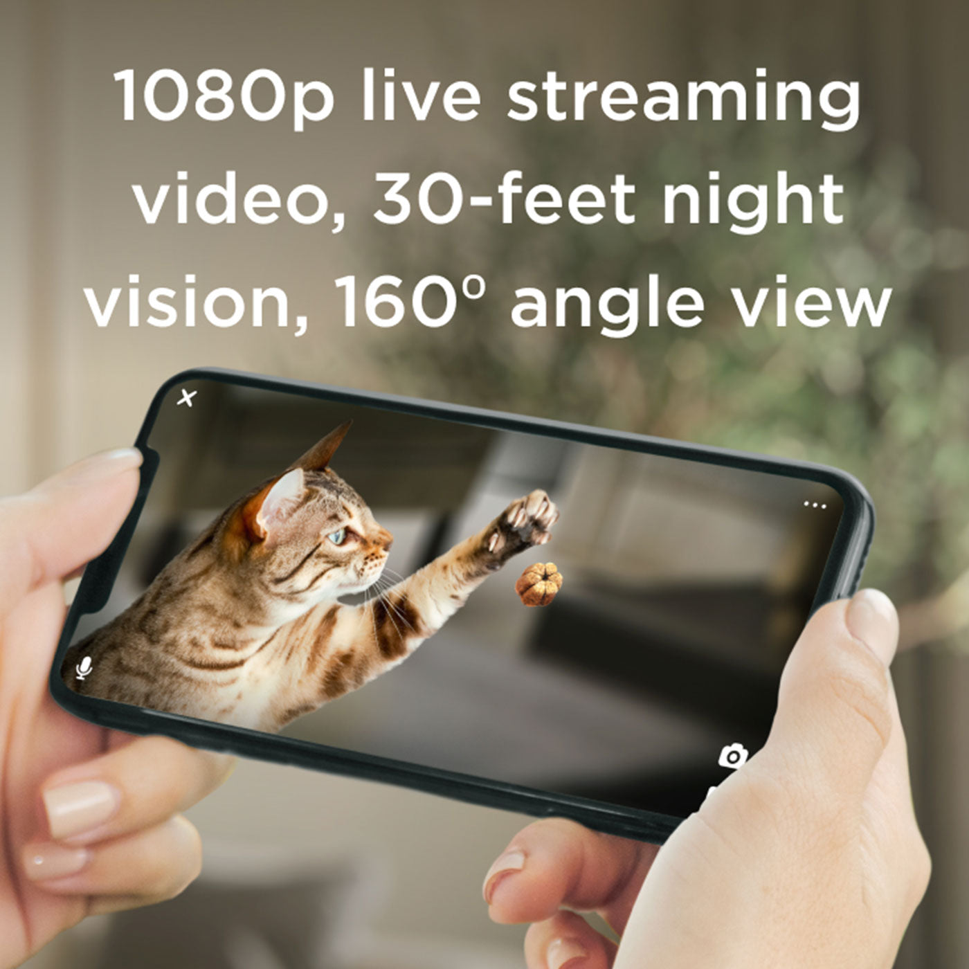 Petcube Bites 2 Lite - WiFi Pet Camera with 2-Way Audio, Automatic Treat Dispenser & Night Vision for Dogs & Cats - Monitor & Play with Pets Remotely at Home or Office