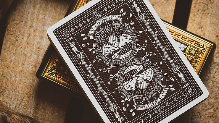 Premium Arcadia Signature Edition Playing Cards - Elegant Brown Deck for Poker, Magic Tricks & Card Games | Ideal for Collectors & Game Nights