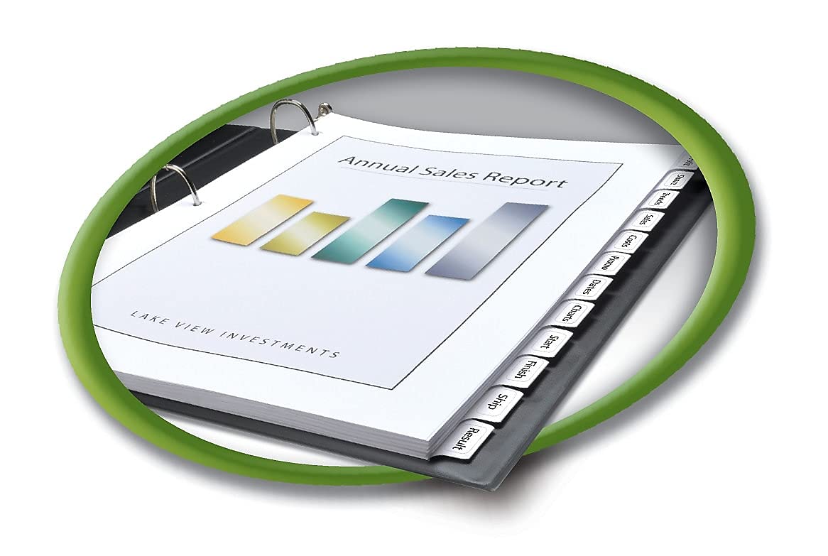 Avery 11582 Eco-Friendly Index Maker Dividers, 12-Tab, Letter Size, White, 5 Sets per Pack - Perfect for Office Organization, School Binders & Filing Systems