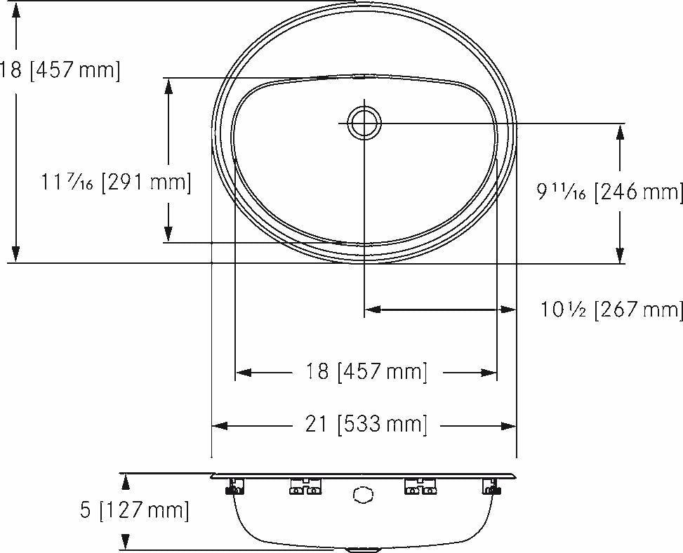 Franke OV1821 5 3 Stainless Steel 3-Hole Drop-In Bathroom Sink - Durable & Stylish for Modern Bathroom Vanities (Perfect for Home Renovation & Commercial Use)