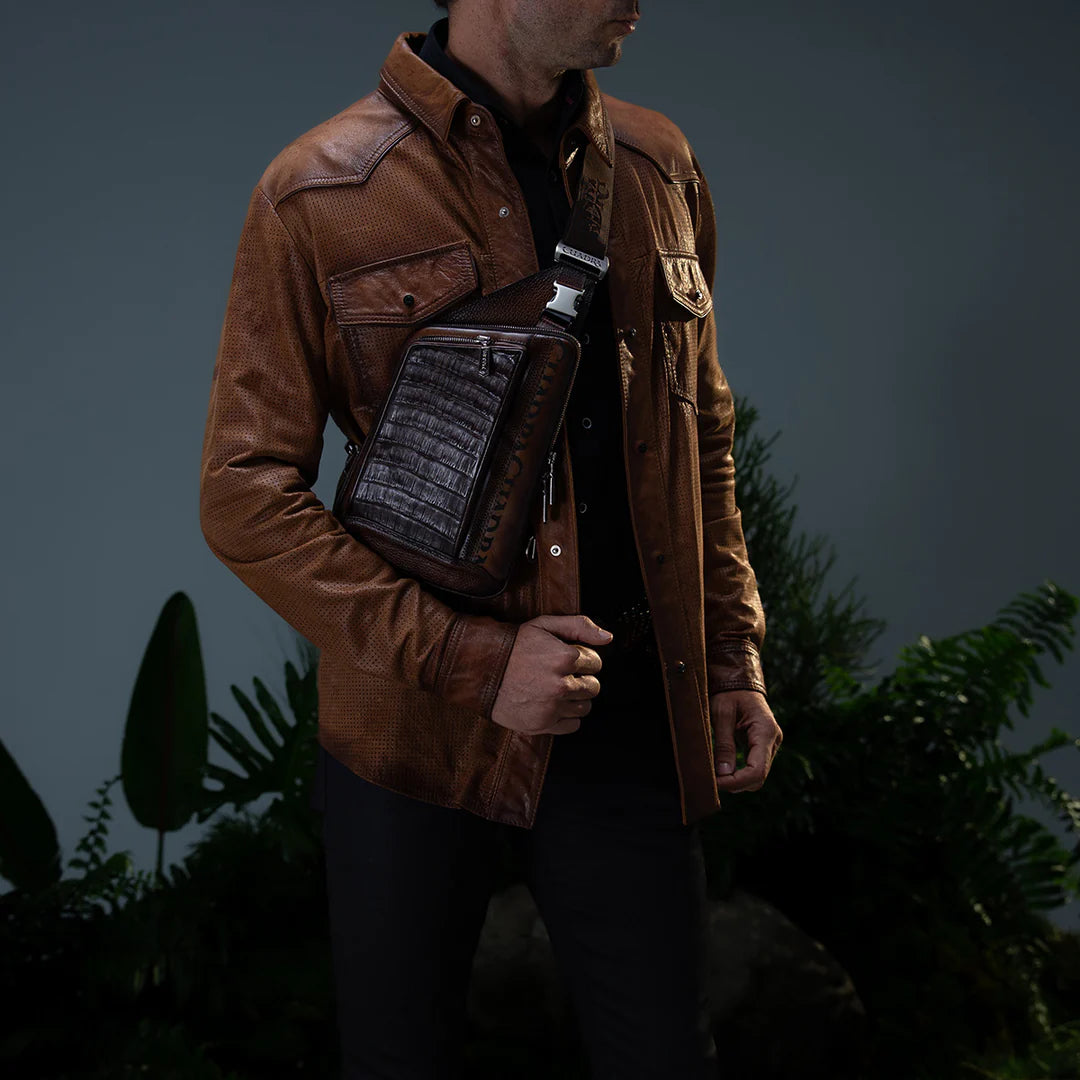 Cuadra Honey Casual Fashion Lambskin Blouson Shirt for Men - Premium Leather Jacket with Stylish Design - Perfect for Casual Outings, Date Nights & Fall Layering