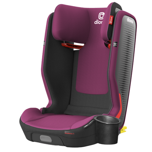 Diono Monterey 5 iST FixSafe Latch Booster Car Seat for Kids - Safe & Comfortable High Back Booster for Travel & School Drop-Offs