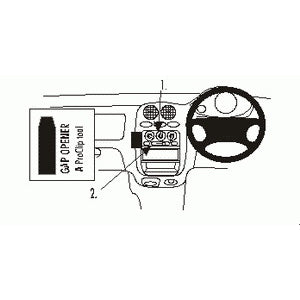 ClicOn No Holes Angled Dash Mount for Daewoo Matiz (1998-2004) - Secure Phone Holder for Car Dashboard - Perfect for GPS Navigation & Hands-Free Driving