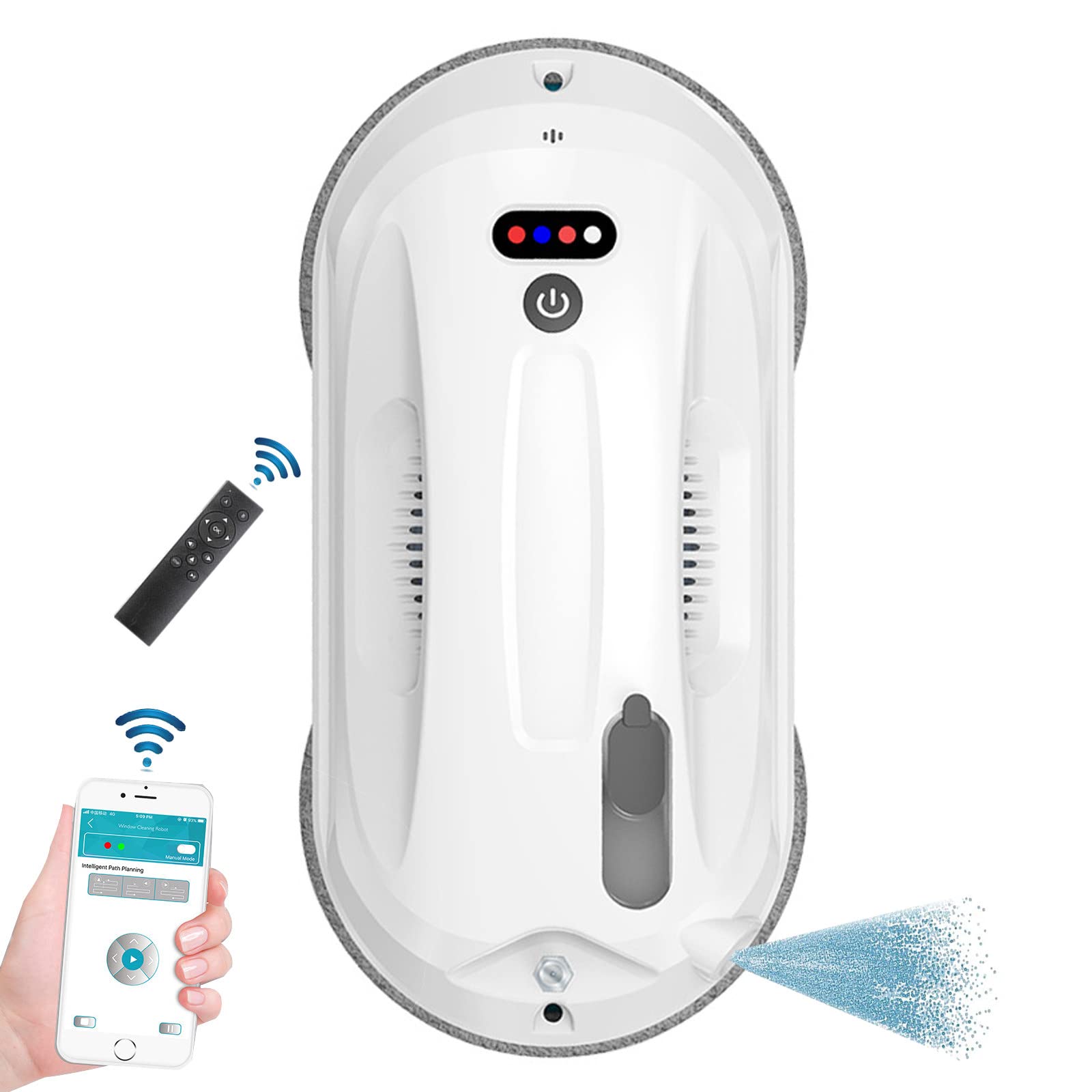 Smart Window Cleaning Robot - Automatic Glass Cleaner for Indoor & Outdoor Use - High-Rise Building Window Vacuum - Perfect for Homes, Offices, and Skyscrapers