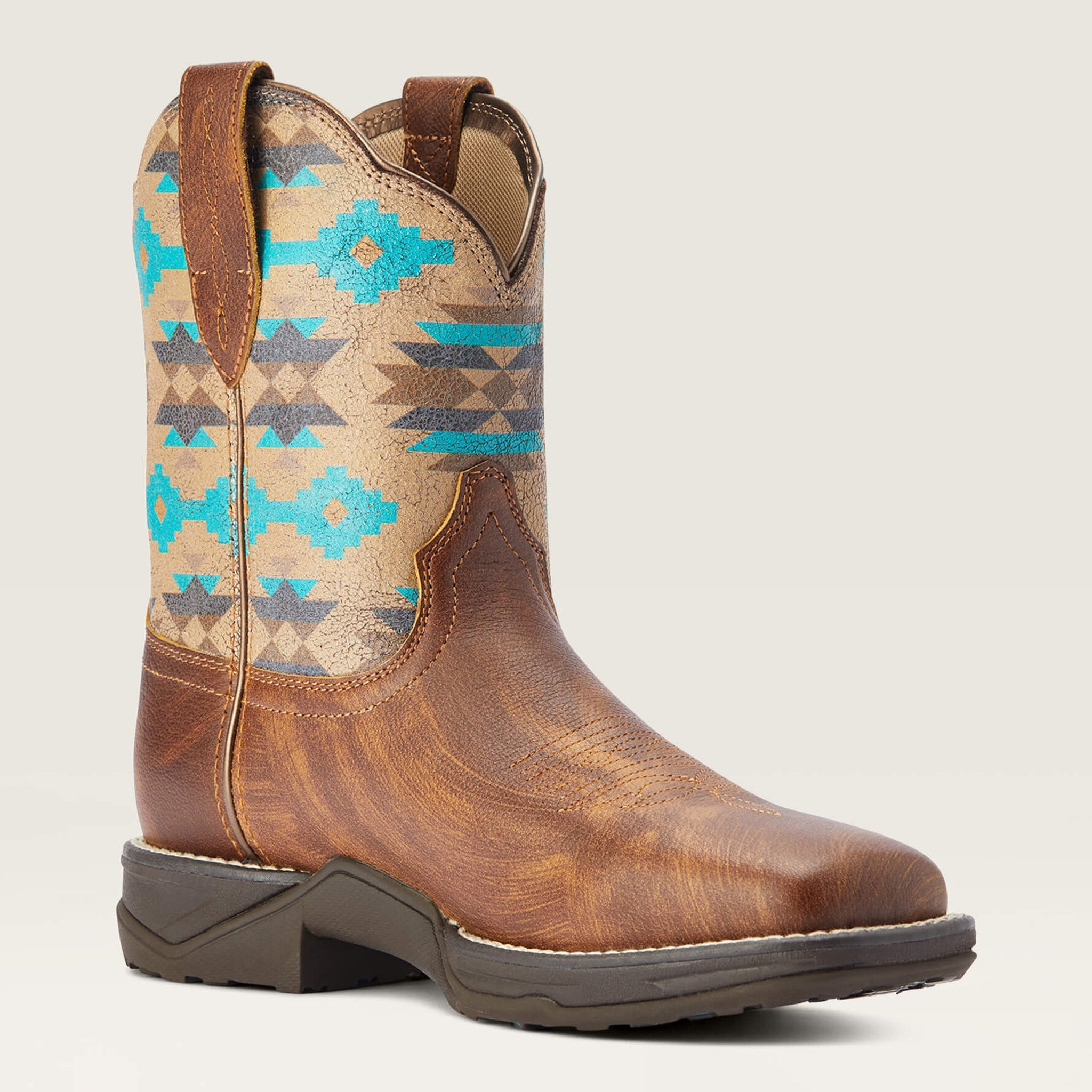Ariat Women's Savannah Shorty Western Boot - Comfortable Cowgirl Boots for Riding, Work & Casual Wear | Durable Leather & Stylish Design for Everyday Use