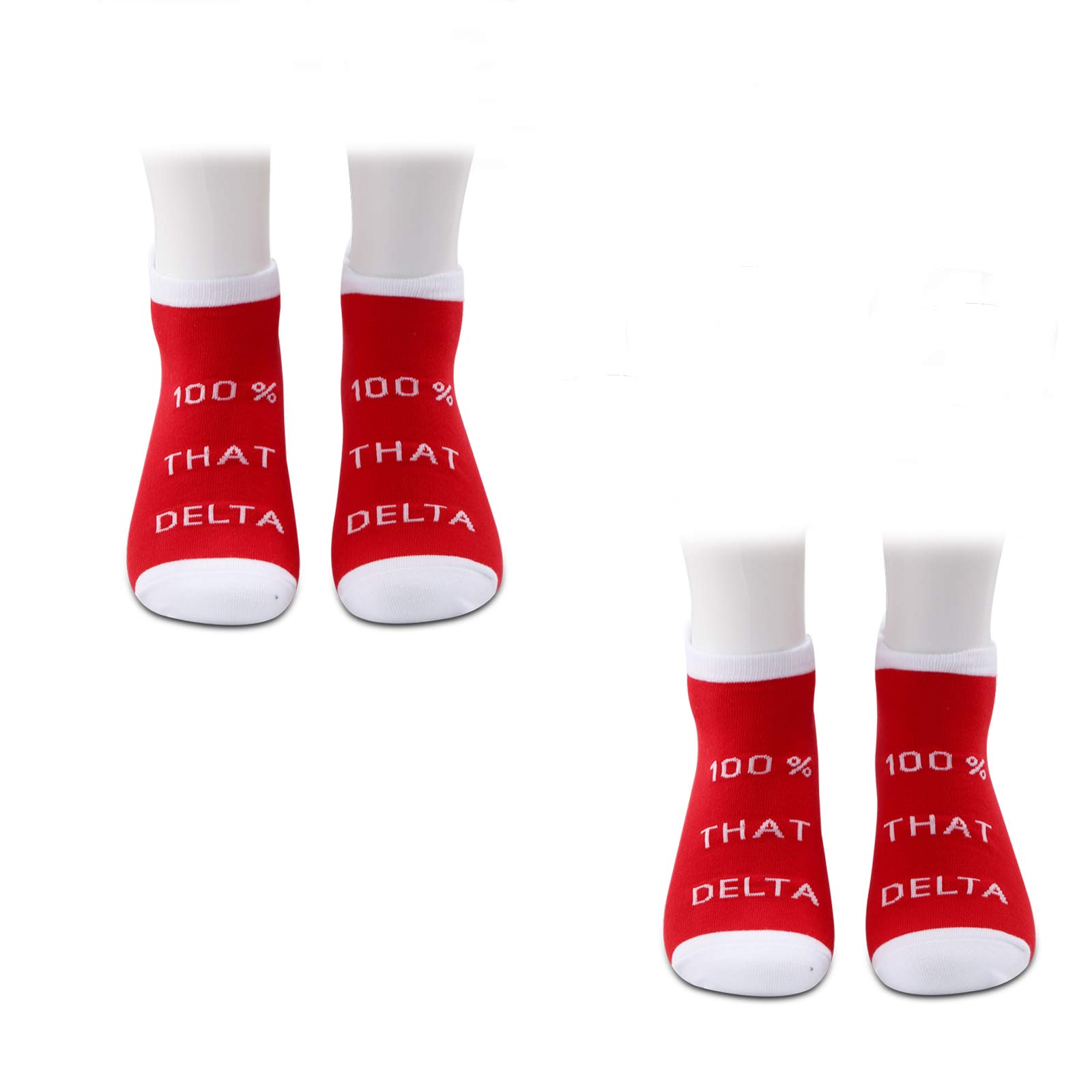 JXGZSO Sorority Socks - 100% Cotton Sisterhood Gifts for Sorority Members (Black/Red) - Perfect for Greek Life Events, Sisterhood Bonding & College Campus Fashion