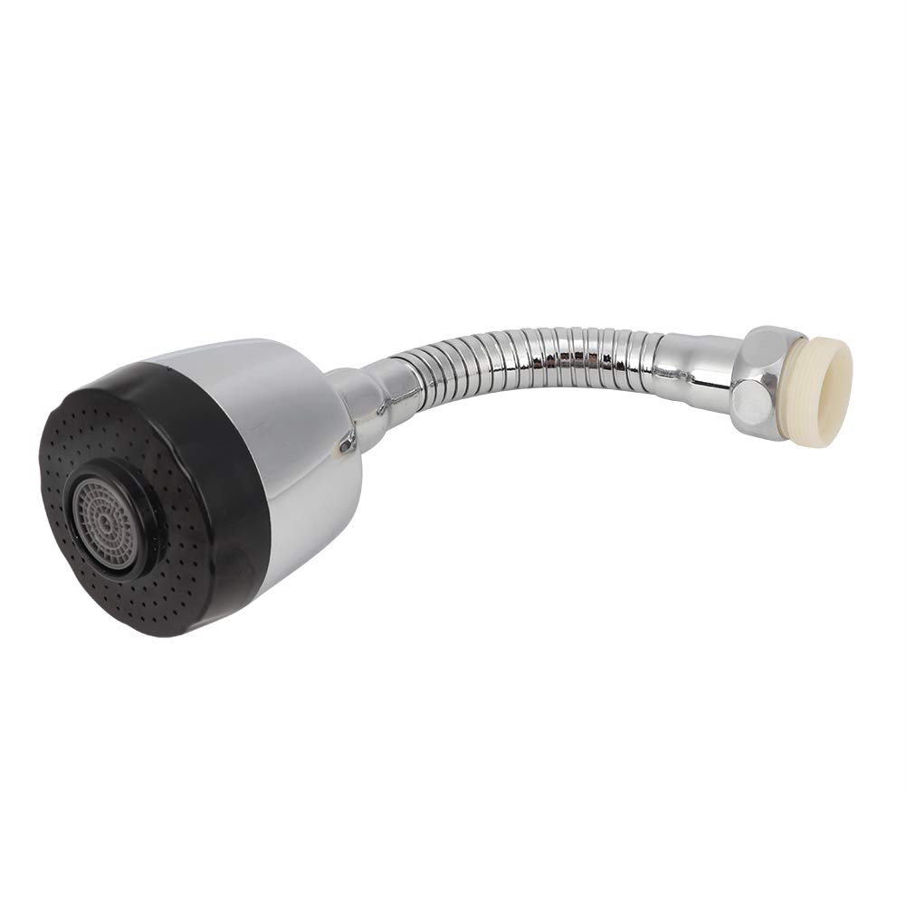 Alvinlite 360 Degree Rotatable Faucet Aerator - Adjustable Big Angle Swivel Tap Aerator for Kitchen Sink & Shower | Water-Saving Bubbler Sprayer with Universal Faucet Connector | Perfect for Washing Dishes, Fruits, and Hand Cleaning