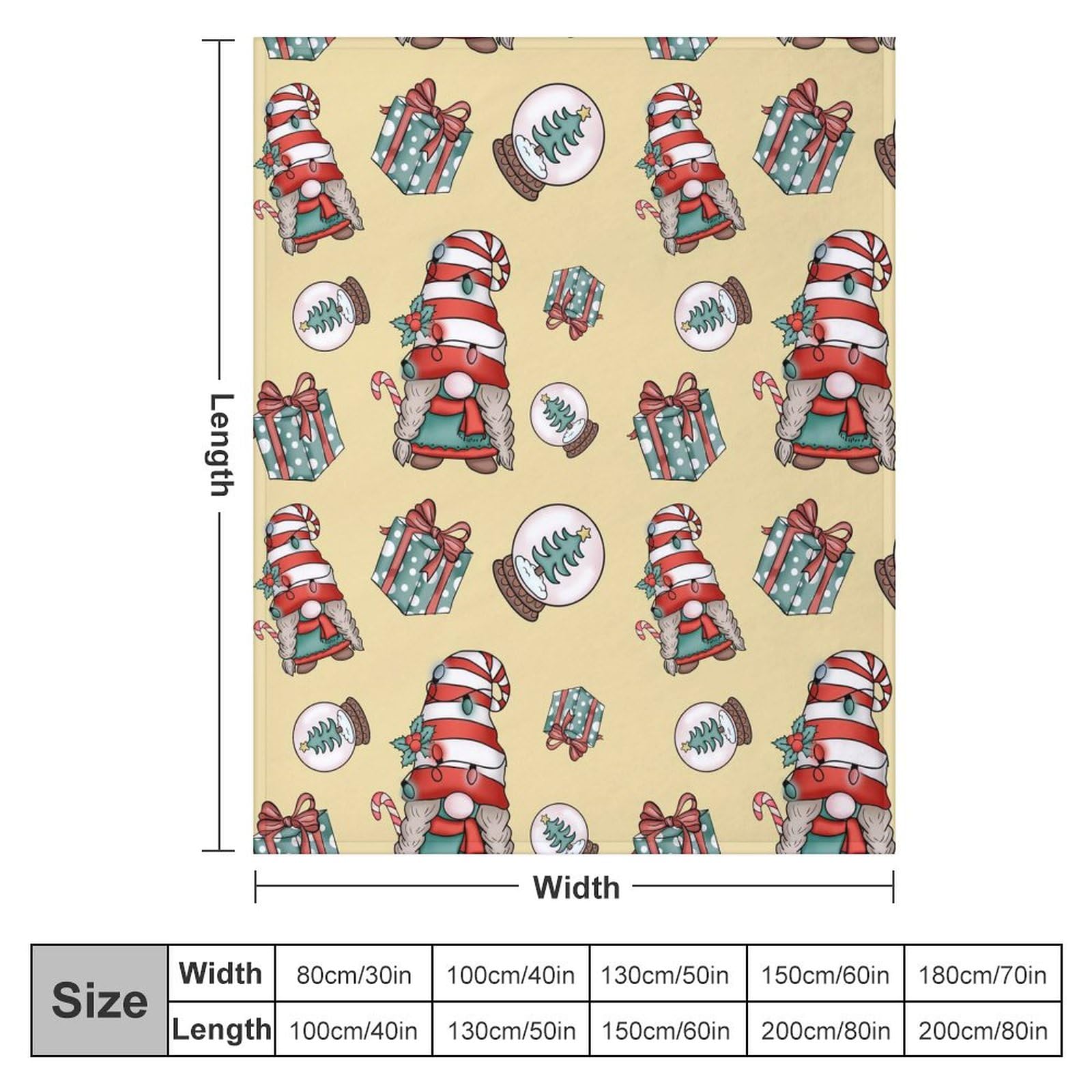 Christmas Throw Blanket - Soft Cozy Holiday Blanket for Couch, Sofa & Bed - Lightweight Winter Blanket 50x60 Inches - Perfect for Christmas Decor, Gift Giving & Cozy Evenings by the Fireplace