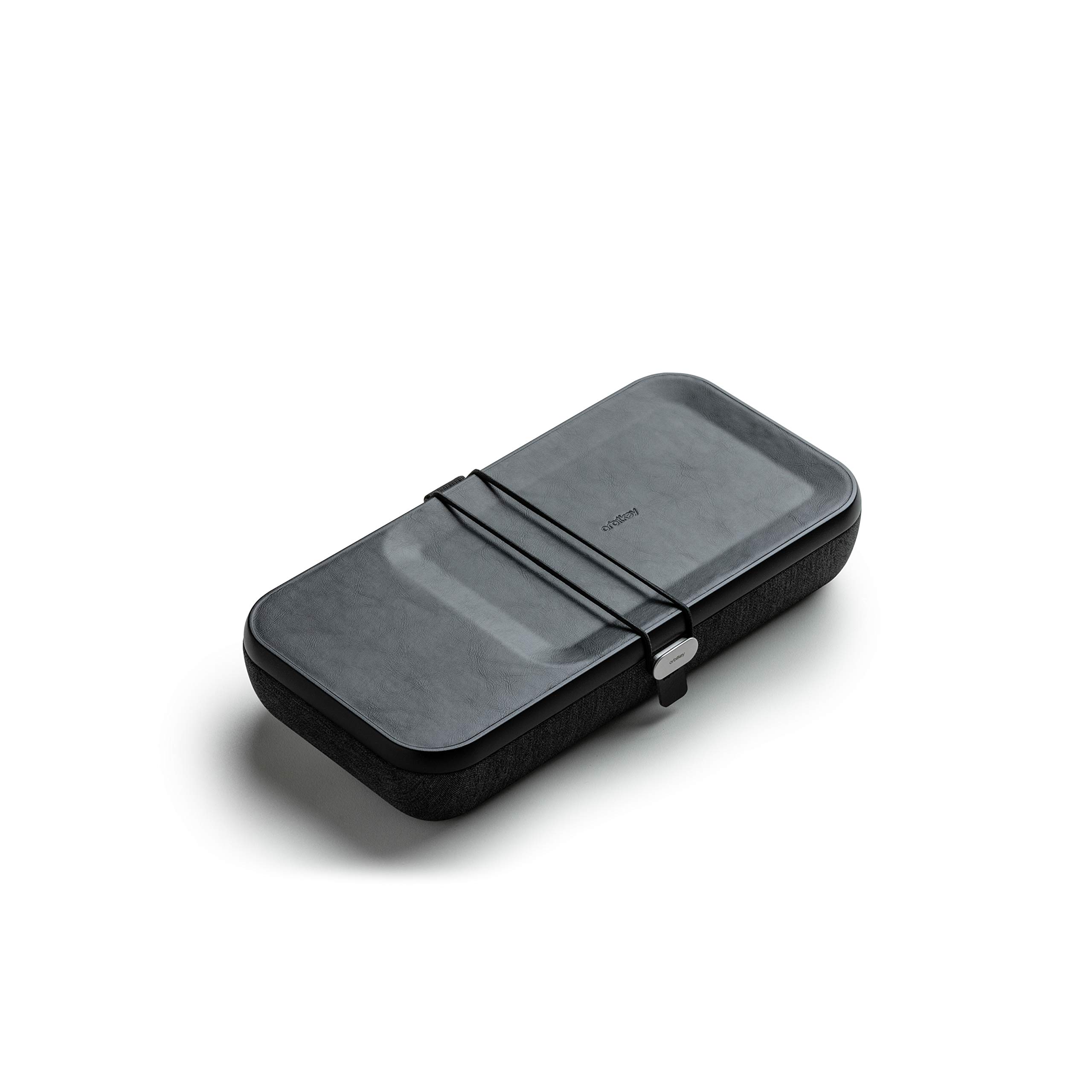 Orbitkey Nest - Premium Portable Desk Organizer with Wireless Charger | Customizable Polycarbonate & Nylon Case | Durable Zinc Alloy Frame | 9.5x4.7x1.6 Inches (Black) | Perfect for Office, Home & Travel Organization