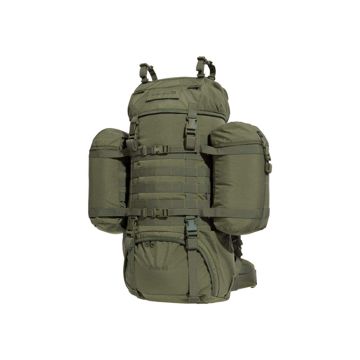 Pentagon Deos Tactical Backpack 65L Olive - Military Grade Hiking Backpack for Outdoor Camping, Hunting & Travel - Waterproof Large Capacity Rucksack