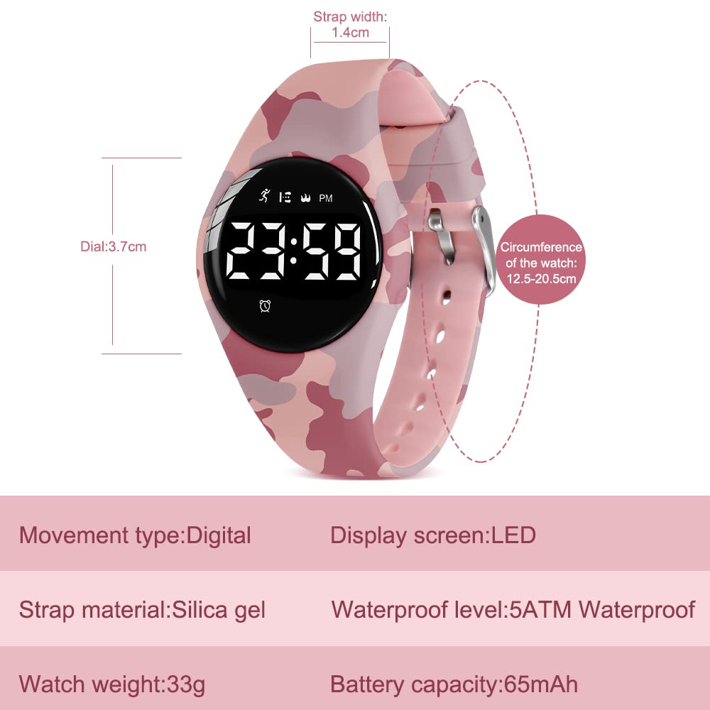 NN BEN NEVIS Kids Digital Sports Watch for Boys & Girls Ages 5-12 - Fitness Tracker with Alarm, Stopwatch, Waterproof Design - Perfect for School, Swimming & Outdoor Activities