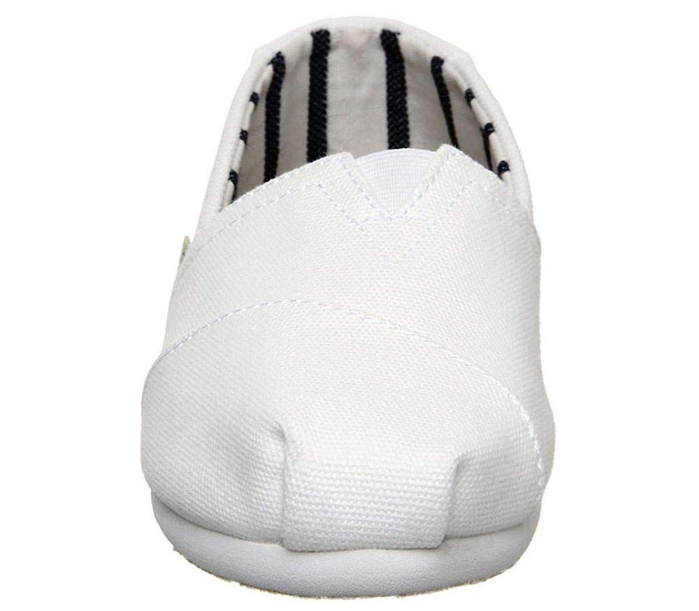 TOMS Women's White Canvas Alpargata Espadrille Shoes - Comfortable Casual Slip-Ons for Summer, Beach, and Everyday Wear