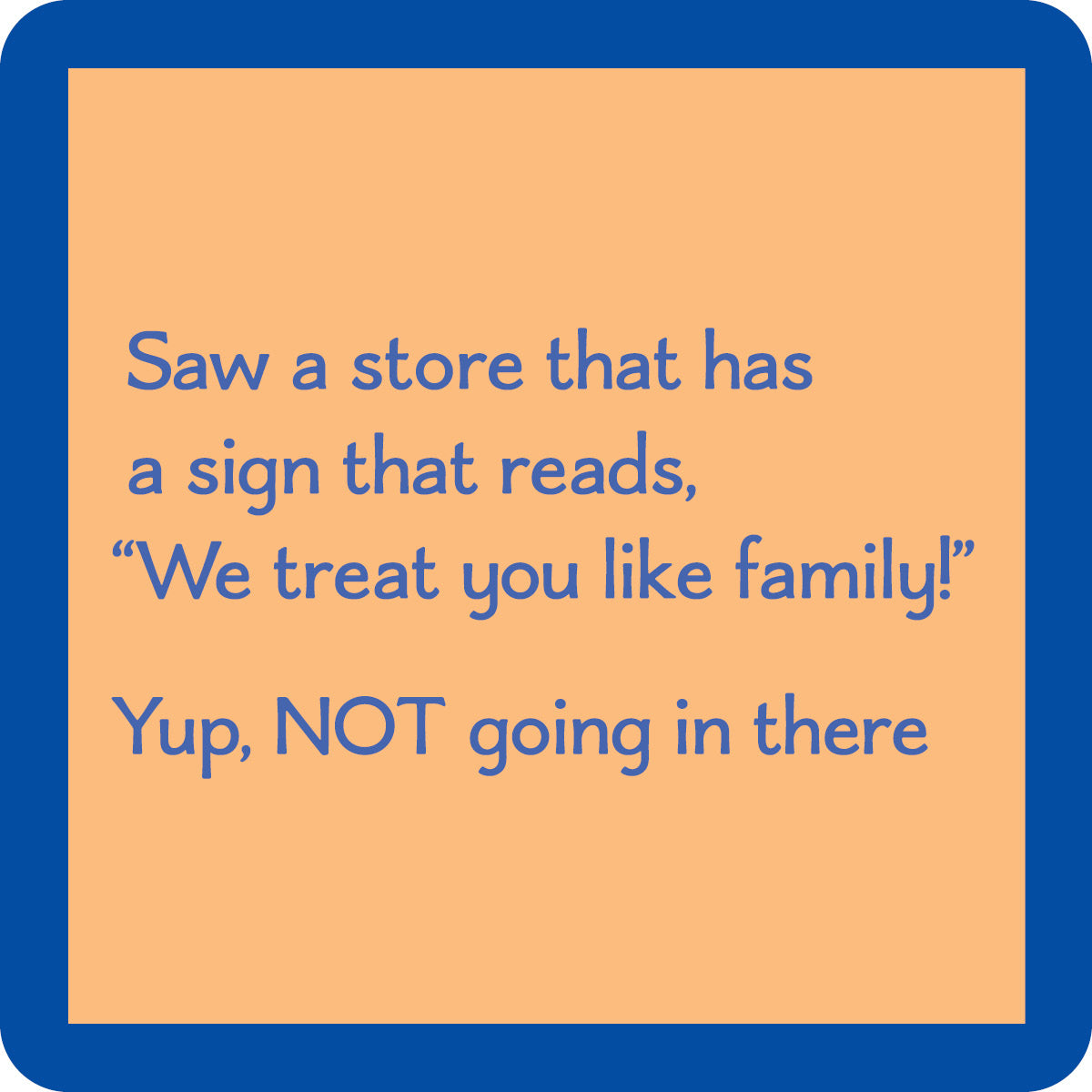 Like Family Coaster Set - Non-Slip Drink Coasters for Coffee Table, Bar & Dining - Absorbent & Durable Home Decor for Everyday Use