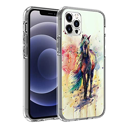 Aesthetic Colorful Watercolor Horse