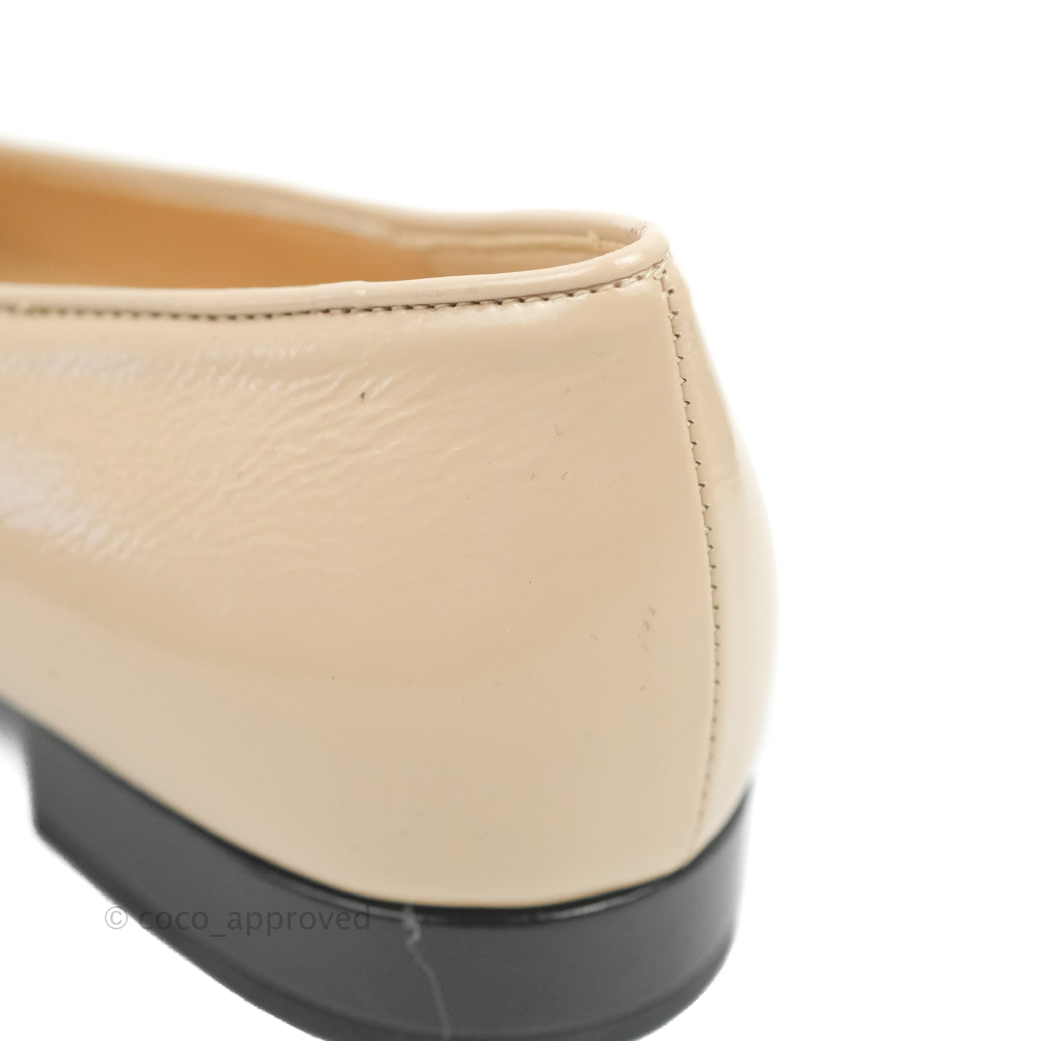 Chanel Beige & Black Loafers with Chain Details - Size 35.5 | Luxury Women's Casual Shoes for Office & Social Events