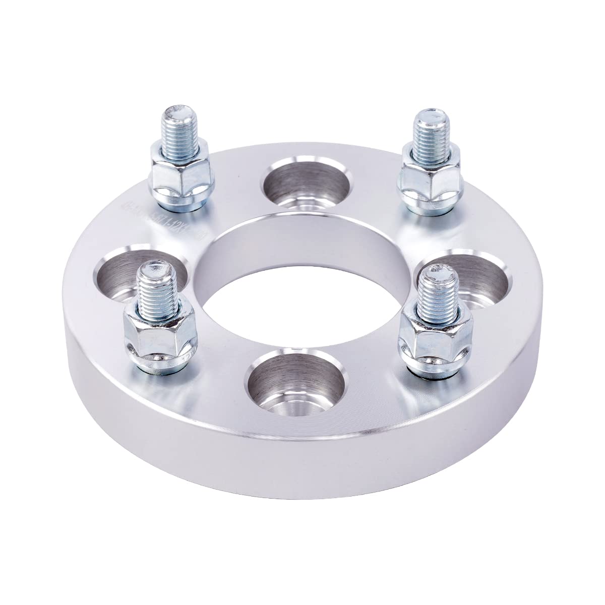 DCVAMOUS 4PC 1 Inch ATV/UTV Wheel Spacers Kit - 4x156 Bolt Pattern, 12x1.5 Studs, 131mm Center Bore - Compatible with Polaris 4 Lug Models (2013-2021 Ranger, 2014-2021 RZR XP 1000, 2015-2021 RZR) - Enhance Stability & Off-Road Performance