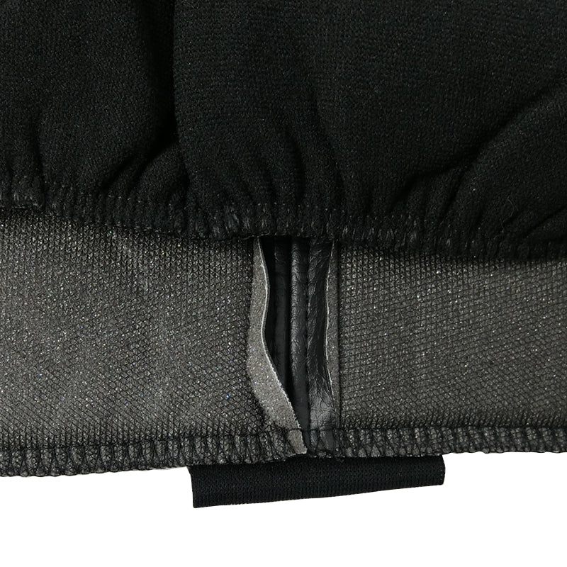 Premium Leather-Look Seat Covers - Airbag Compatible & Safe - Black/Blue Carbon Fiber Design - Perfect for Cars, Trucks & SUVs - Enhances Interior Style & Protection