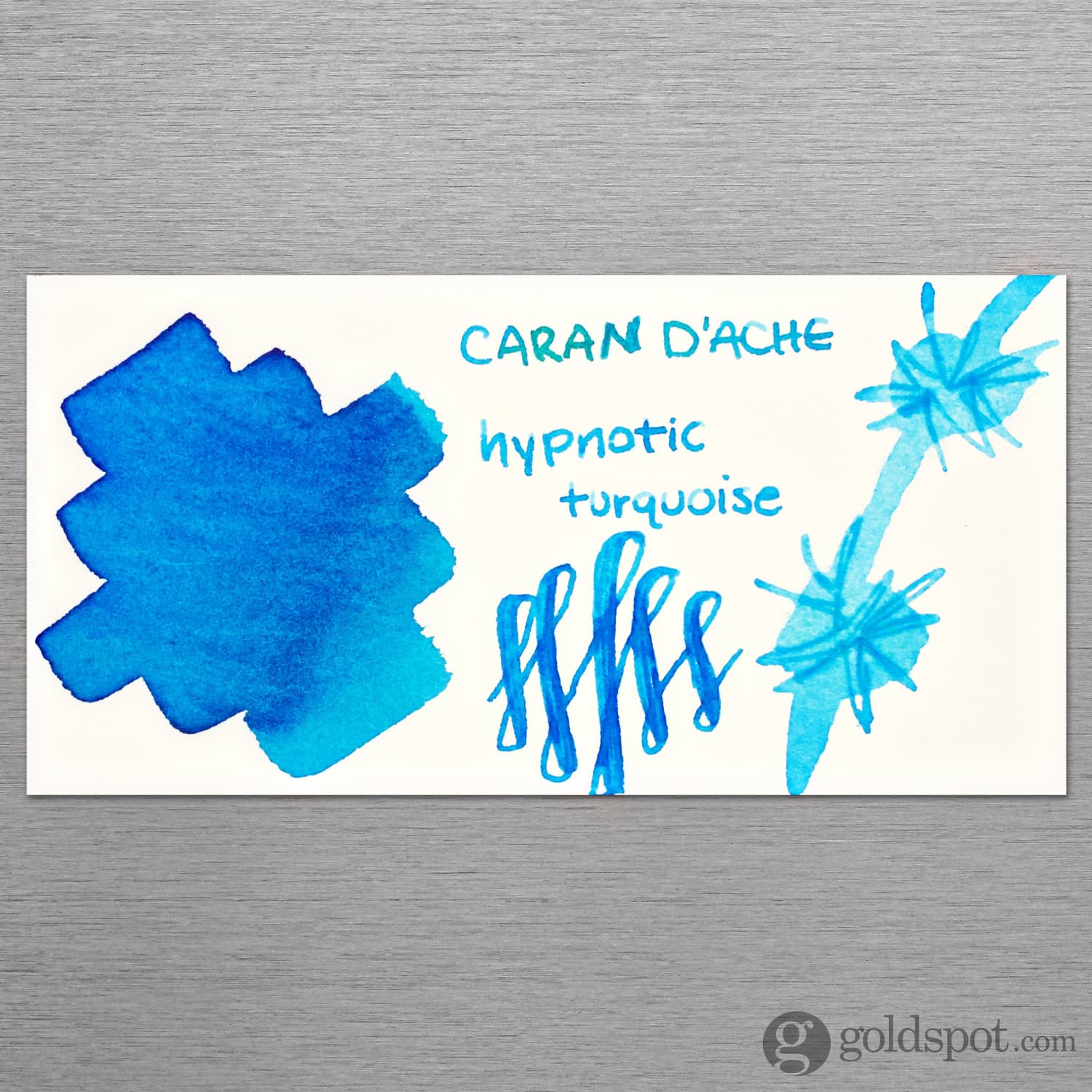 Caran d'Ache Chromatics Bottled Ink - Hypnotic Turquoise 50 mL | Premium Fountain Pen Ink for Calligraphy, Drawing & Artistic Writing | Perfect for Journals, Sketchbooks & Handmade Cards
