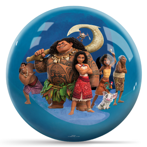 Disney Moana 2 Character Bowling Ball - Undrilled for Custom Fit - Perfect for Bowling Enthusiasts & Disney Fans - Great for League Play, Birthday Gifts, and Themed Bowling Parties