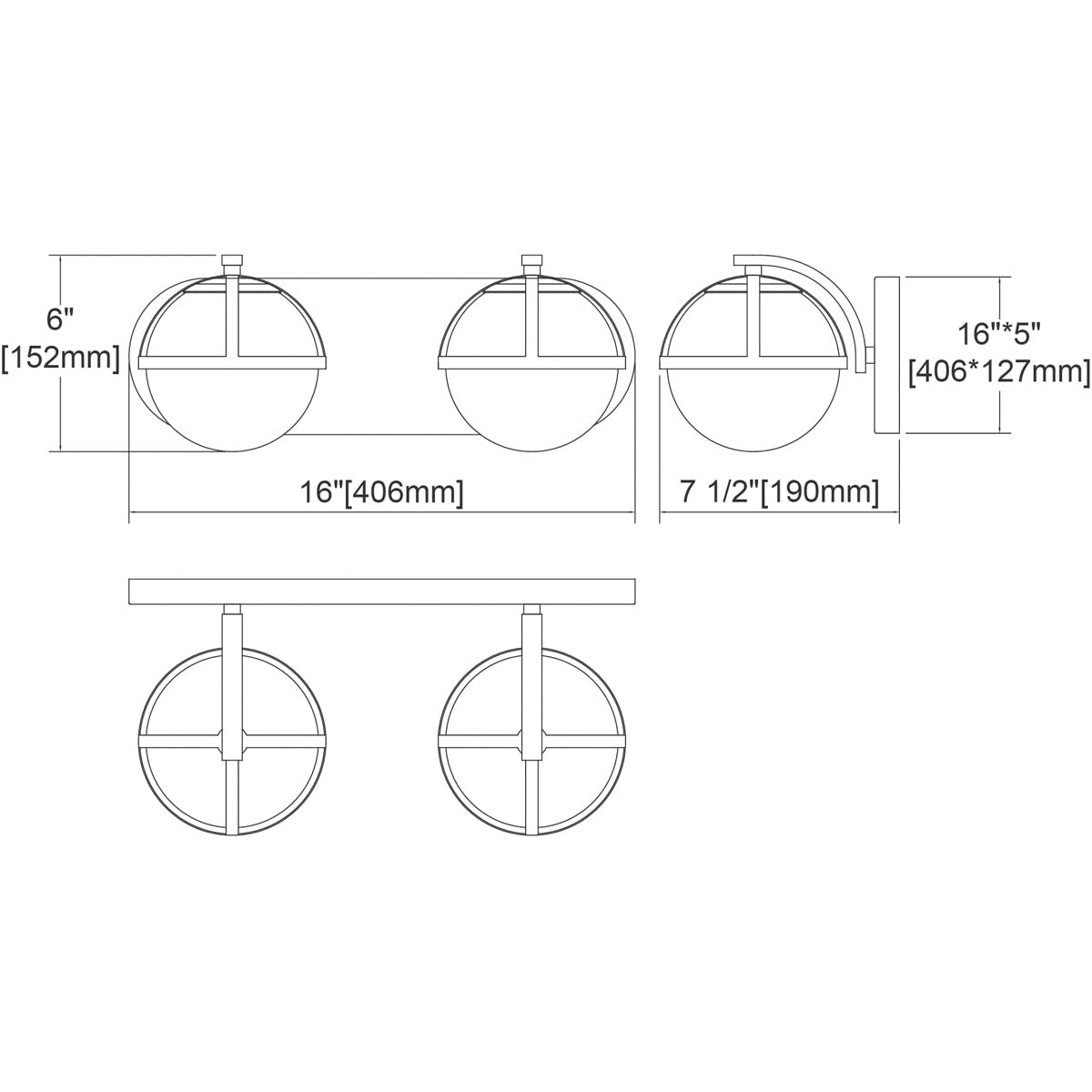 Elk Home Davenay 2-Light Vanity Bathroom Light Fixture in Satin Nickel Finish with Clear Glass Shades - Transitional Style for Bathroom Mirror Lighting and Vanity Makeup Area