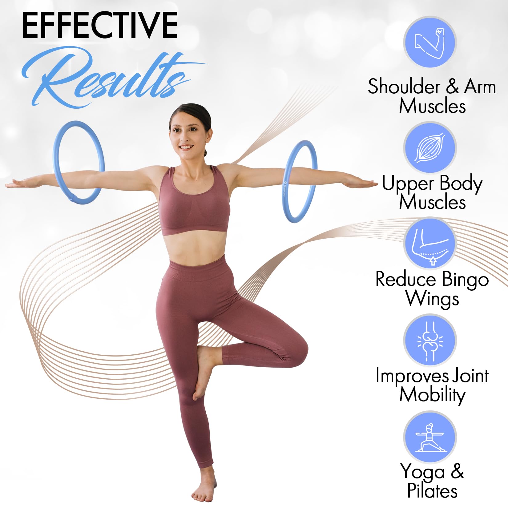 Weighted Arm Hoop for Adults - Mini Hula Hoop for Upper Body Workout - Strengthen Arms & Shoulders - Lightweight Portable Fitness Equipment - Perfect for Home Gym, Office Breaks & Outdoor Exercise