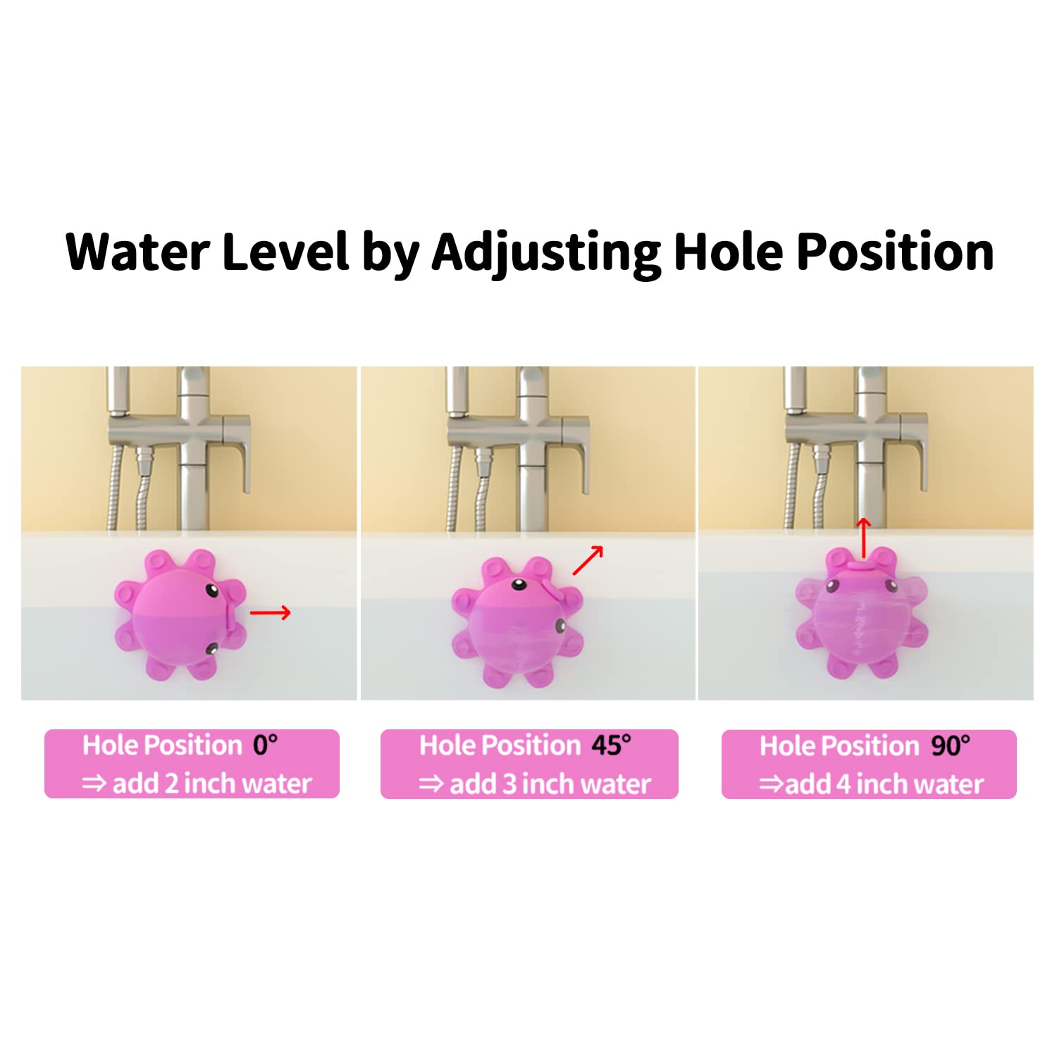 Silicone Bathtub Overflow Drain Cover - Extend Water Depth for Deeper Bath, Spa & Relaxation, Hot Pink Bathroom Accessory (Fits Standard Tubs, Leak-Proof Design) - Perfect for Bubble Baths, Soaking & Luxury Home Spa Experience