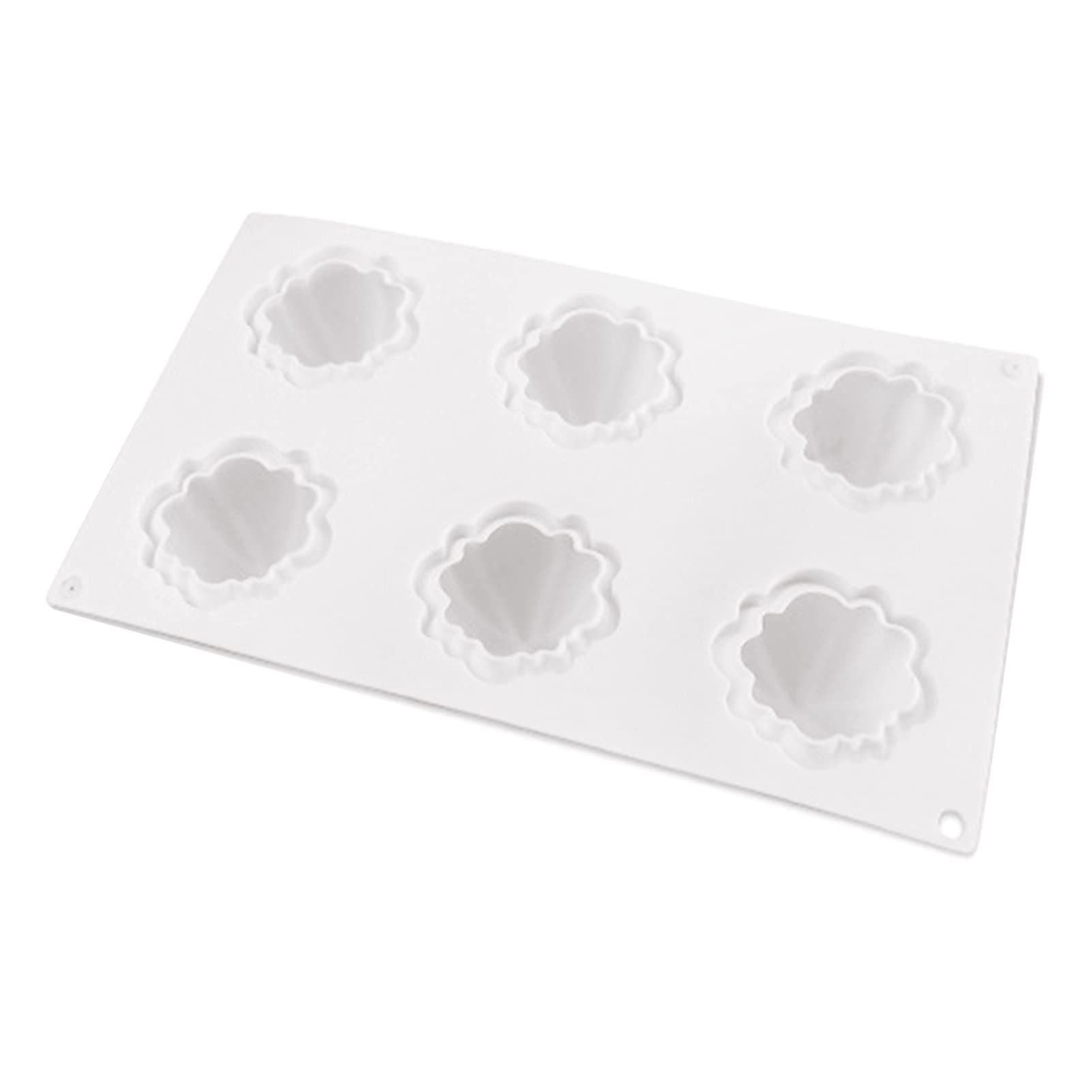 Heat-Resistant 6-Cavity Silicone Pumpkin Cake Mold for Baking, Mousse, Chocolate & Desserts - Perfect for Halloween, Thanksgiving & Holiday Party Treats