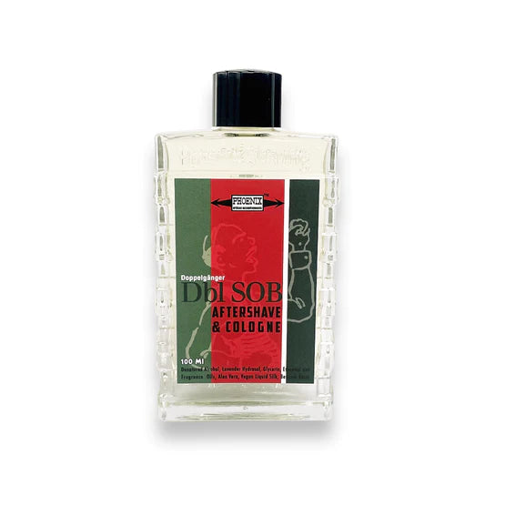 Phoenix Shaving Doppelgänger Dbl SOB Aftershave Cologne for Men - Post Shave Scent & Skin Care - Perfect for Daily Grooming & Special Occasions