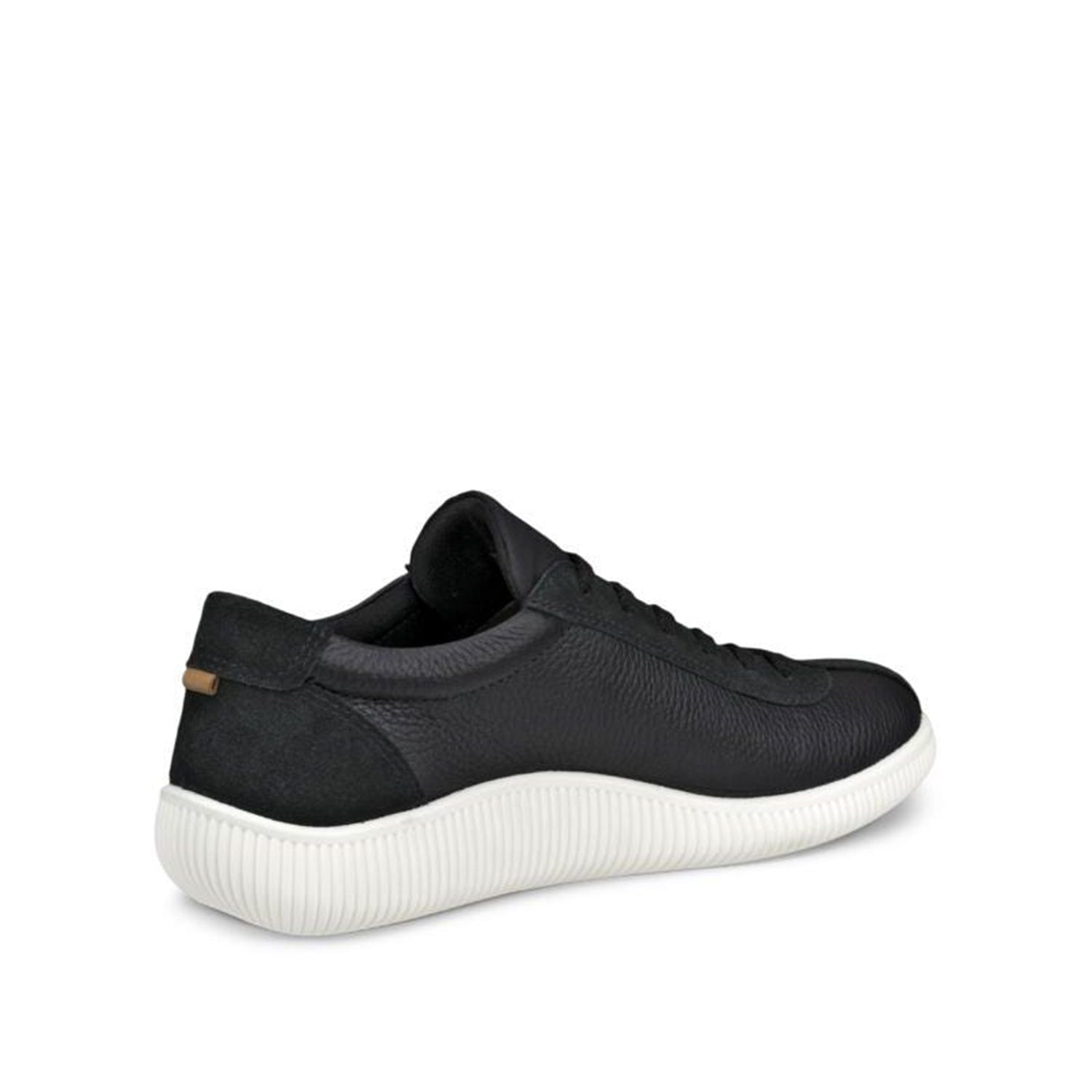 ECCO Women's Soft Zero Lace-Up Sneakers - Black Comfortable Walking Shoes for Women | Perfect for Work, Travel & Everyday Wear