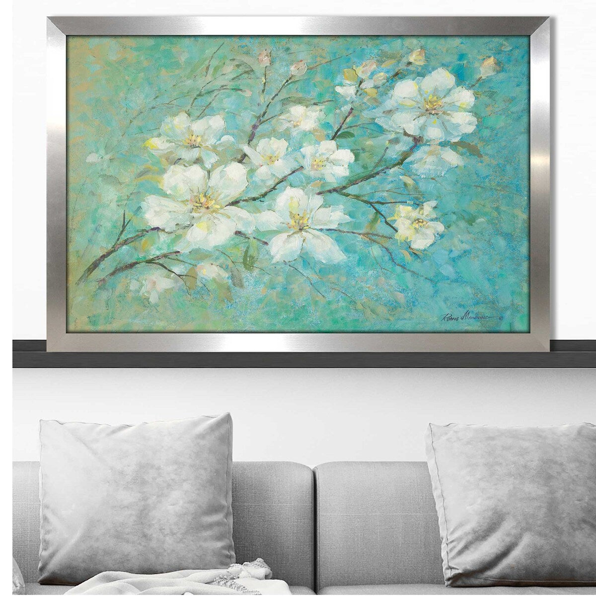 Ruane Manning Apple Blossoms Acrylic Print - Vibrant Floral Wall Art for Home & Office Decor