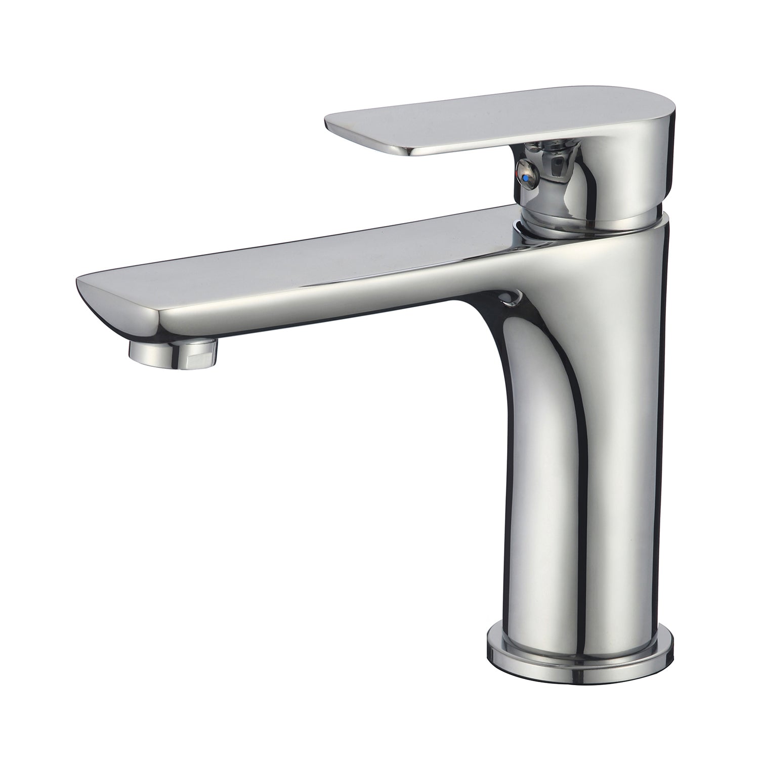 DAX 8108A Single Handle Bathroom Faucet - Modern Waterfall Spout Design for Sink Vanity - Perfect for Bathroom, Powder Room & Guest Bath Installation