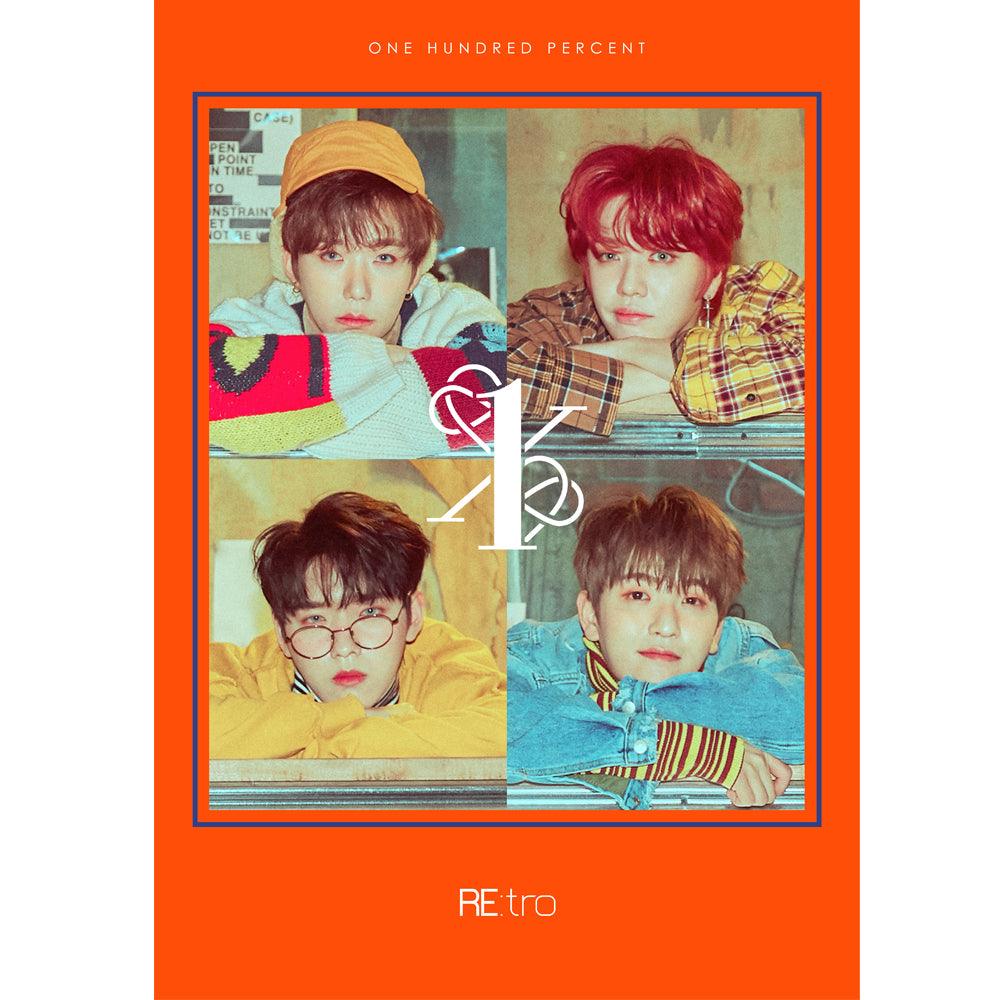 ONE HUNDRED PERCENT 6th Mini Album 'RE:TRO' - Kpop Music CD for Fans, Collectors & Gift Giving | Perfect for Birthday, Anniversary & Special Occasions