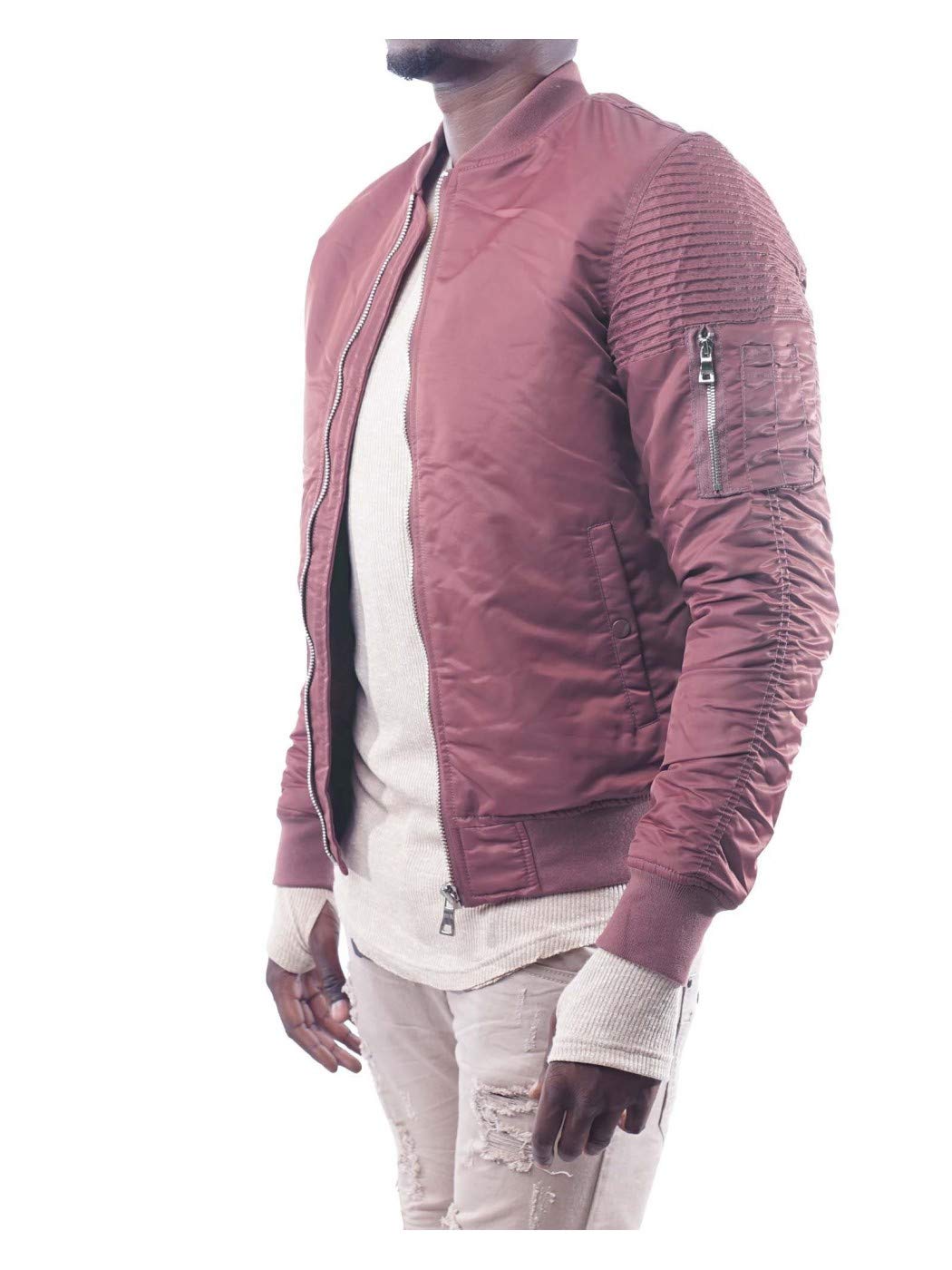 Women's Lightweight Shell Down Bomber Jacket - Warm Winter Puffer Coat with Rose Color | Perfect for Outdoor Activities, Travel & Casual Wear