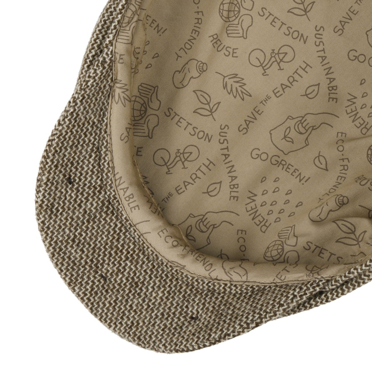 Stetson Sustainable Undyed Driver Flat Cap for Men – Eco-Friendly Cotton Hat for Casual Wear, Driving & Outdoor Activities