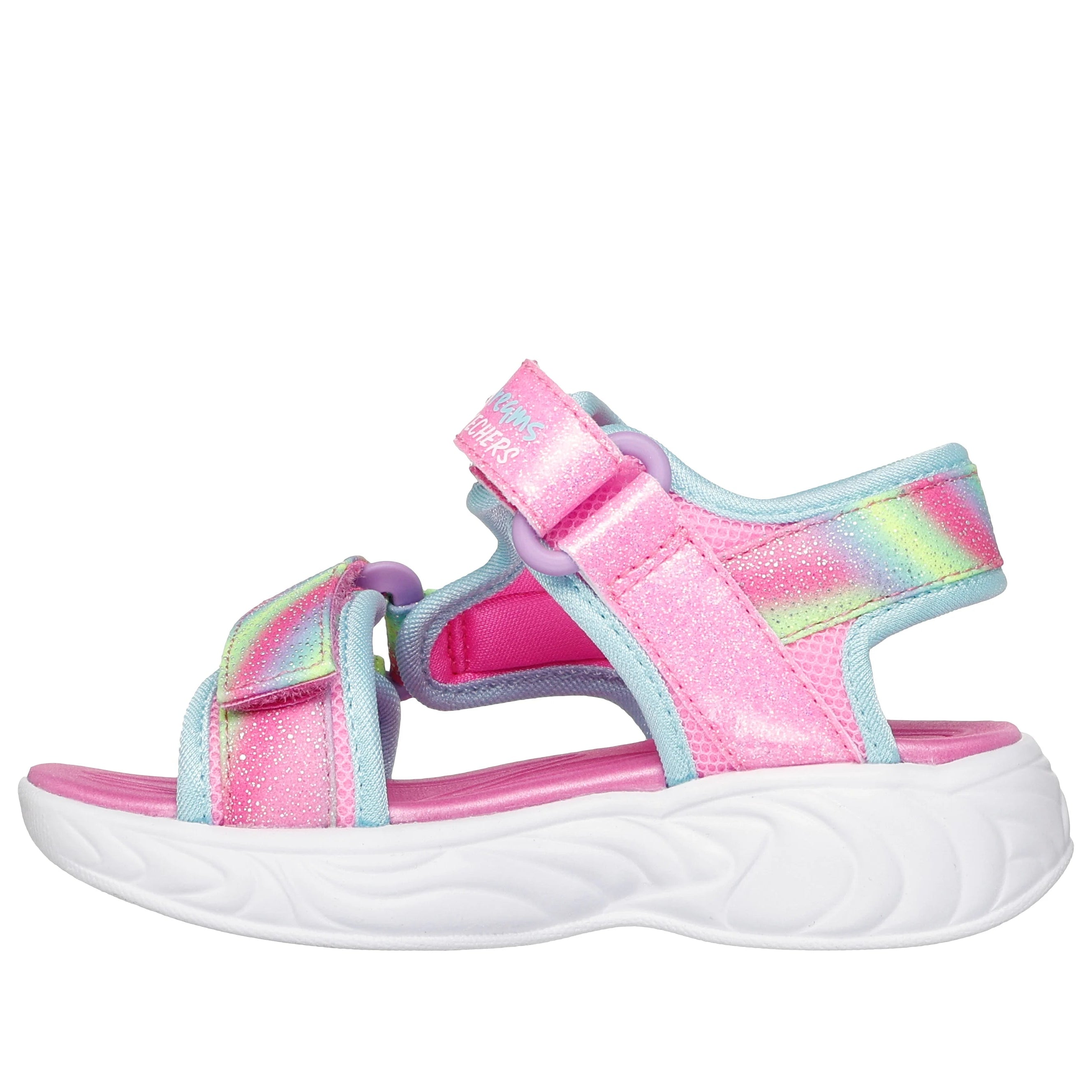 Skechers Light Pink Unicorn Dreams Toddler Sandals for Girls - Comfortable Kids Summer Shoes with Sparkle Design - Perfect for Beach, Park & Outdoor Play
