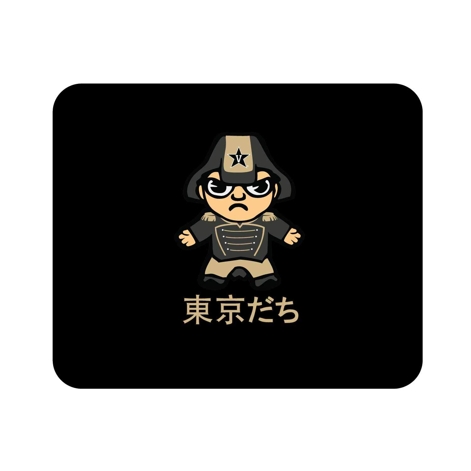 Vanderbilt University Fabric Mouse Pad - Standard Size Non-Slip Desk Mat for Gaming & Office Use - OTM Essentials Classic Design by Tokyodachi - Perfect for Dorm, Home & Work Computer Setup