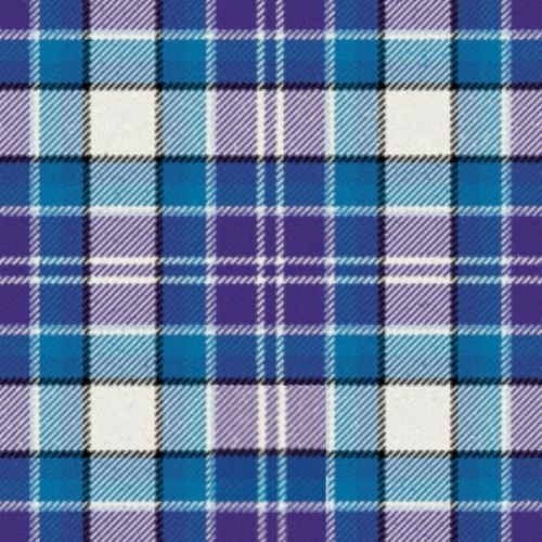Blue Arisaid Hebridean Dance Tartan Scarf - Traditional Scottish Wool Plaid Shawl for Celtic Festivals, Highland Dancing & Winter Warmth