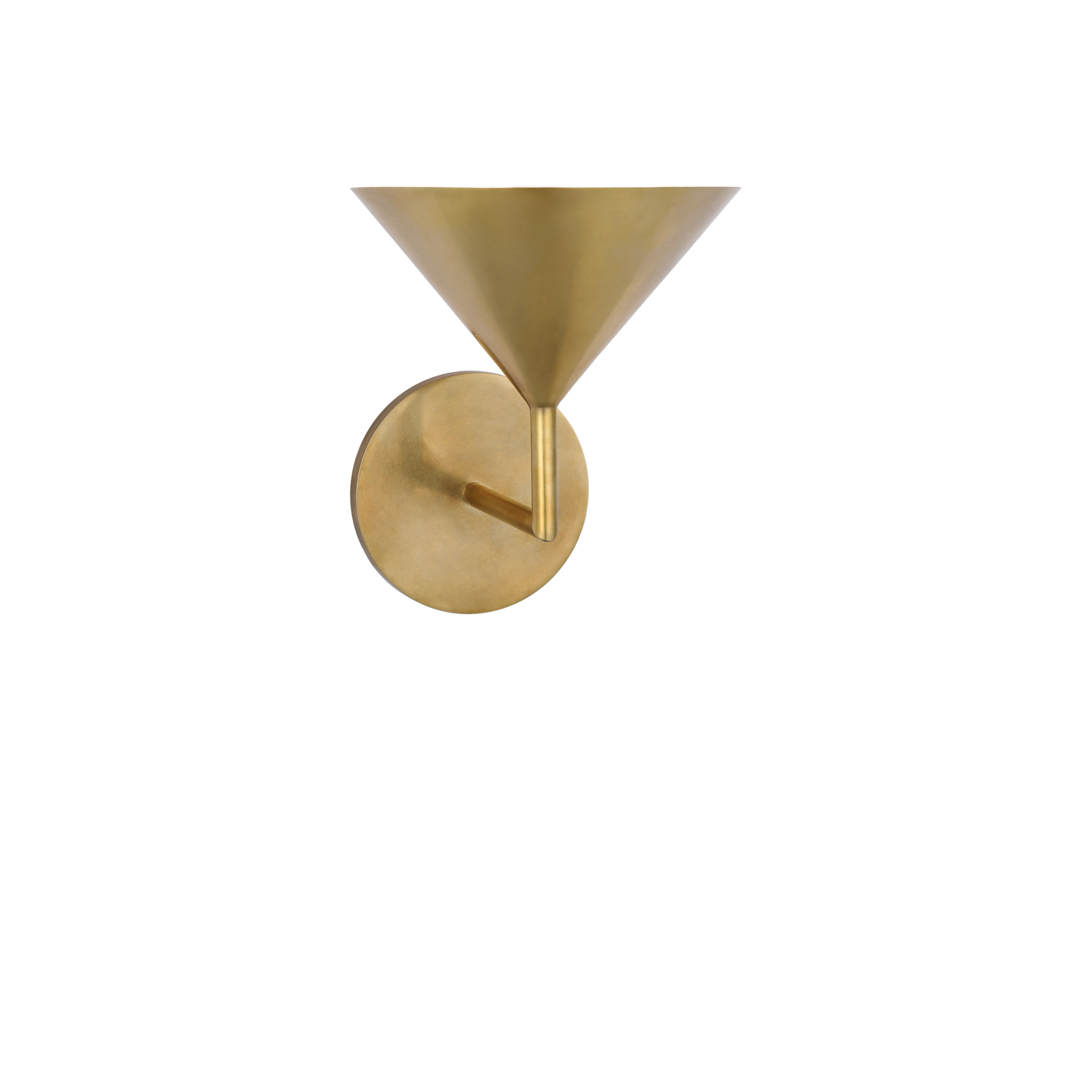 Orsay Small Single Sconce Wall Light - Modern Minimalist Brass Finish for Bedroom, Living Room, or Hallway Lighting Decor