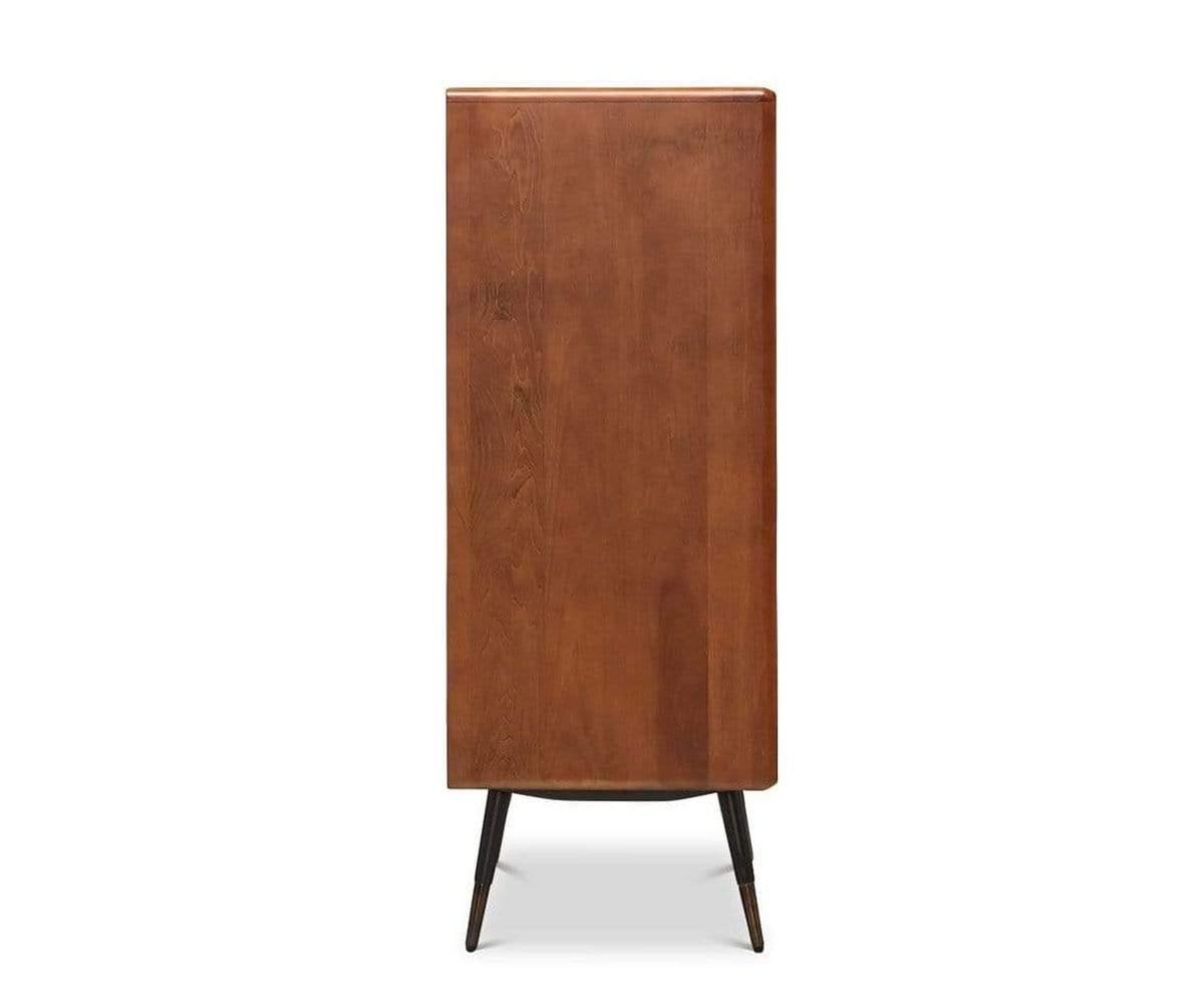 Lanson High Chest Dresser - 5-Drawer Wooden Storage Cabinet for Bedroom, Living Room & Office - Modern Furniture with Ample Storage Space