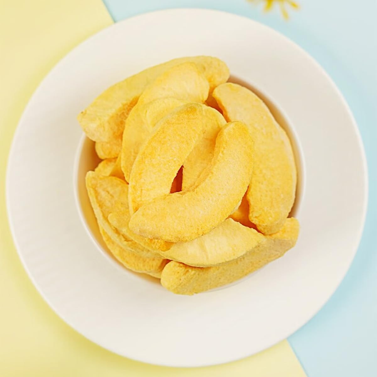 Crispy Dried Sliced Yellow Peaches 8.11oz (230g) - Healthy Natural Fruit Snacks for Kids, Hiking, Office & Vegan Diet