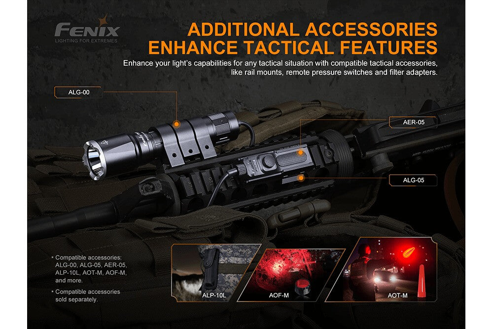 Fenix TK16 V2.0 Tactical Flashlight - 3100 Lumens Ultra Bright LED, Rechargeable, IP68 Waterproof, for Camping, Hiking, Emergency & Outdoor Adventures